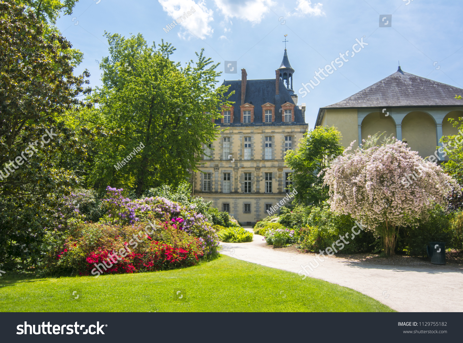 Fontainebleau palace (Chateau de Fontainebleau) near Paris  France