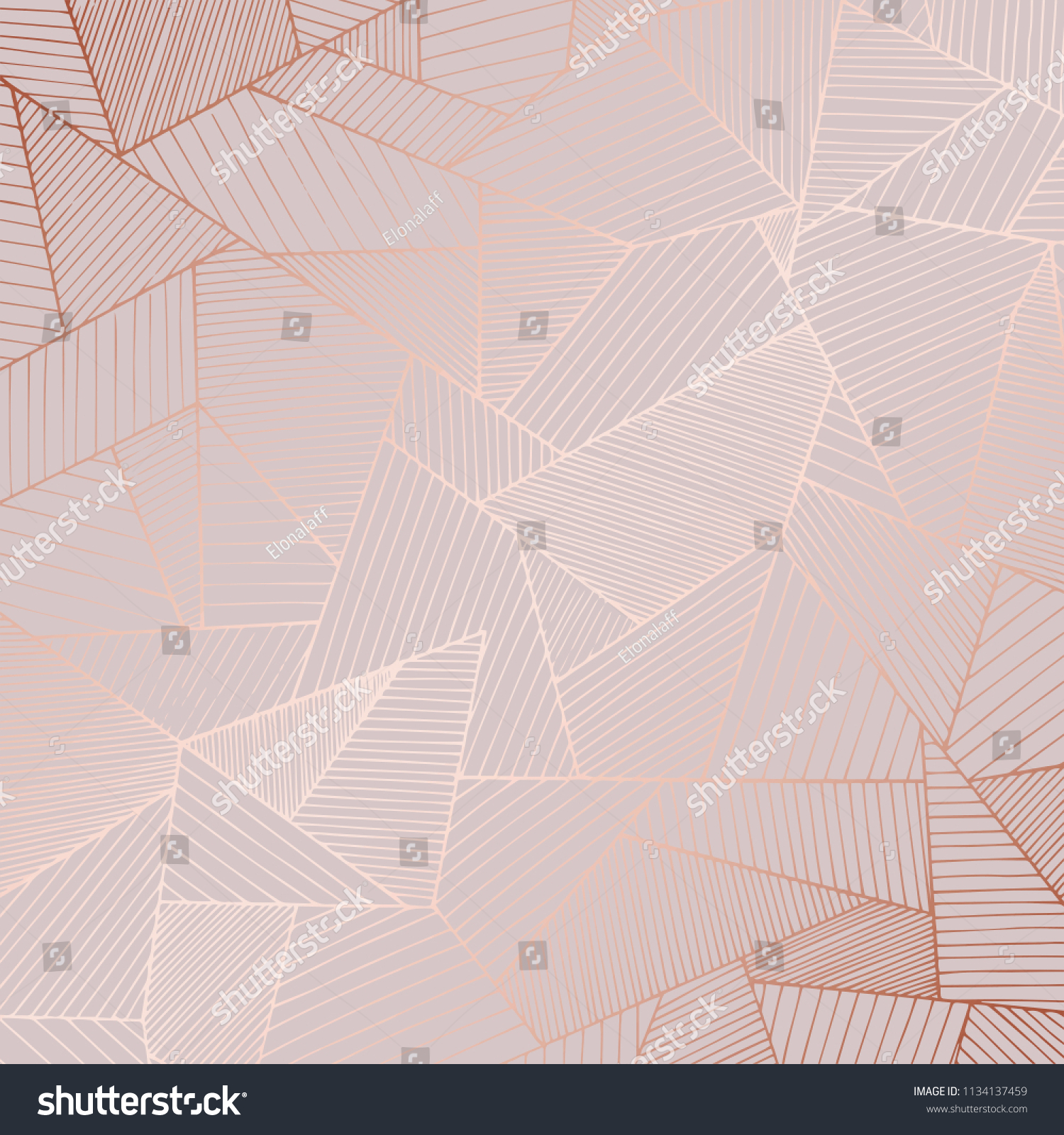 Decorative background with rose gold imitation for invitations and cards design