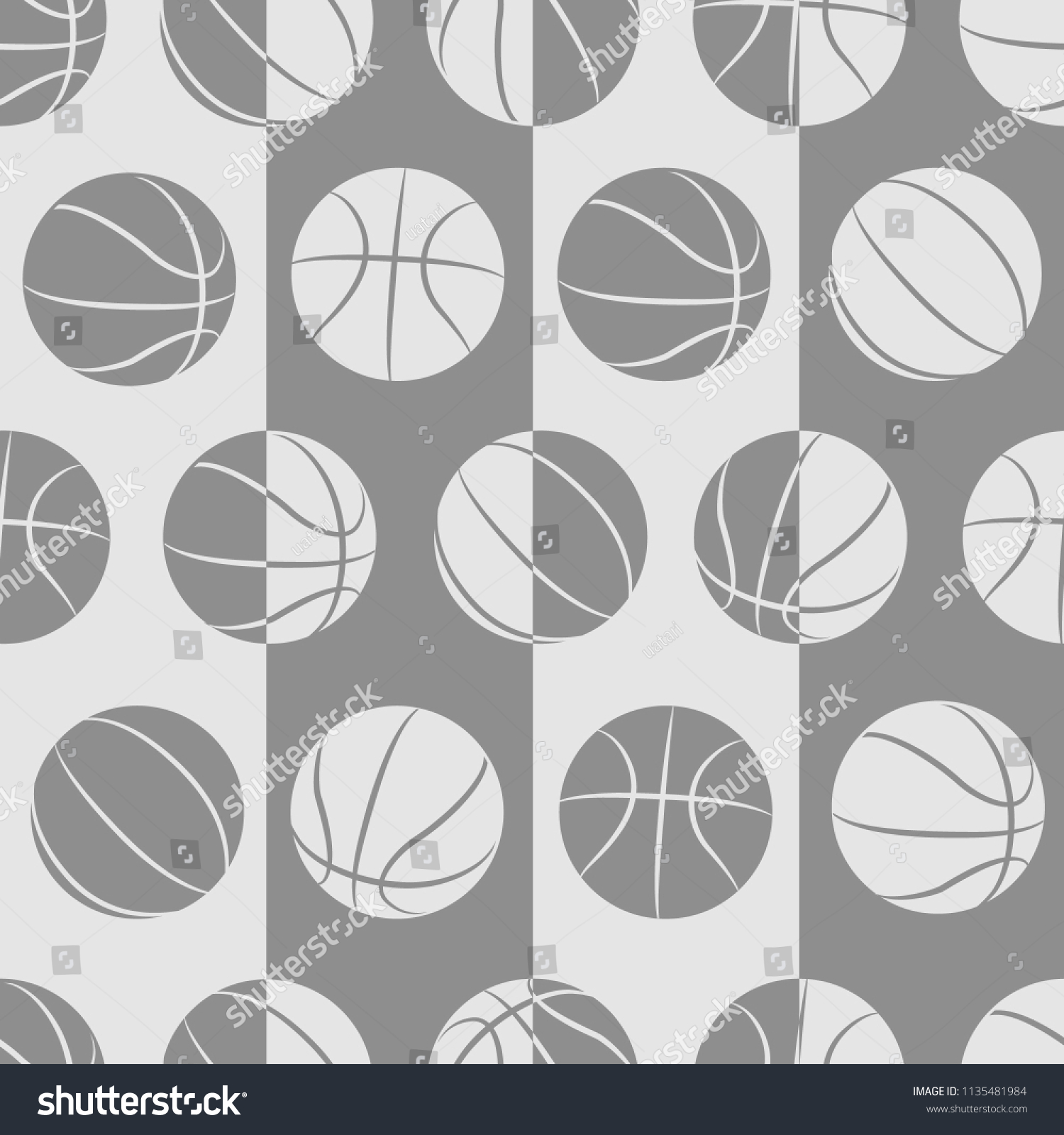 Basketball seamless pattern