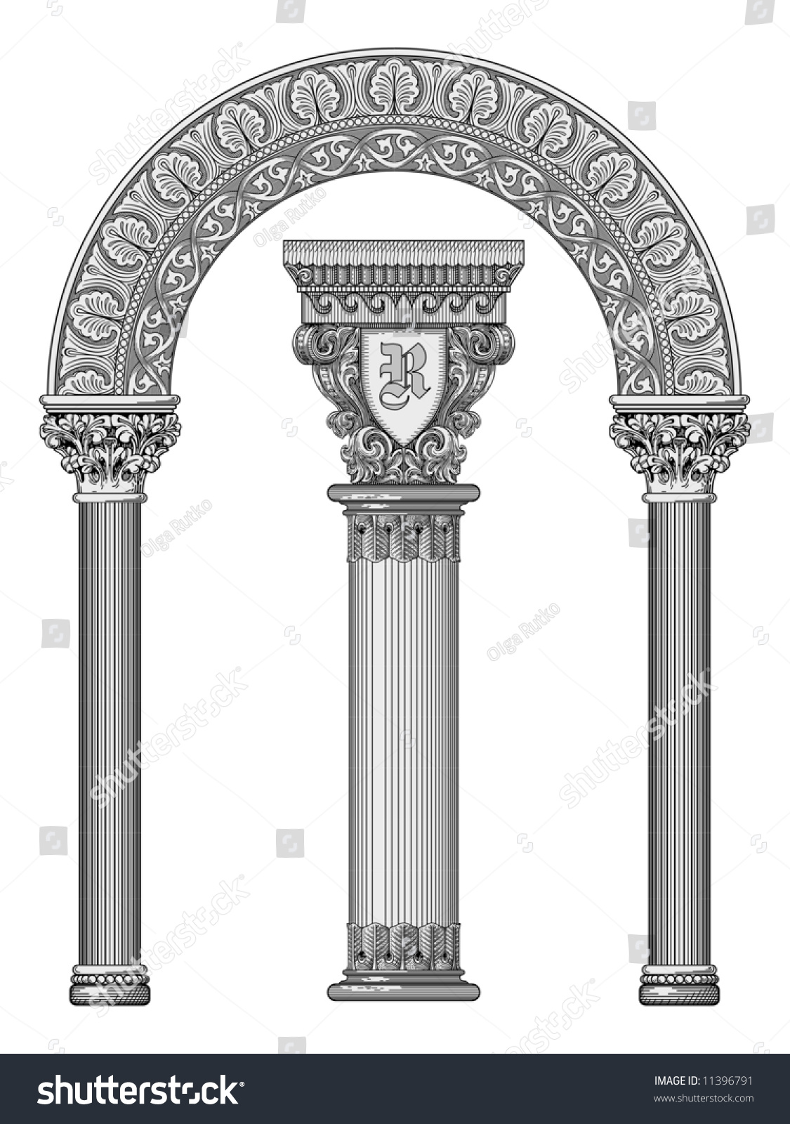 Old Rustic Column Vector Antique column vector_站酷海洛_正版图片_视频_字体_音乐素材交易平台_站酷旗下品牌