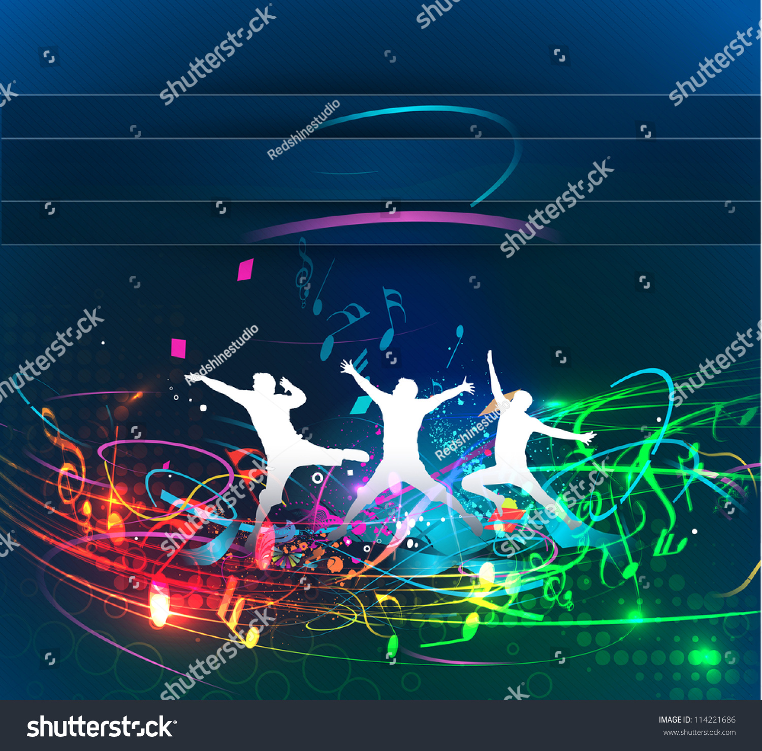 Abstract music dance background for music event design. vector illustration