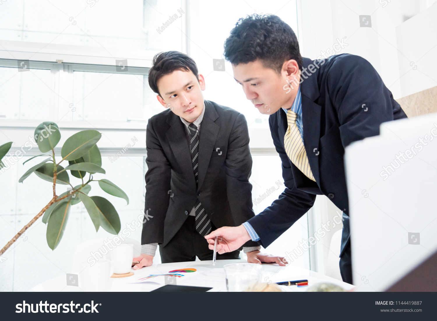 Business situation · Two businessmen