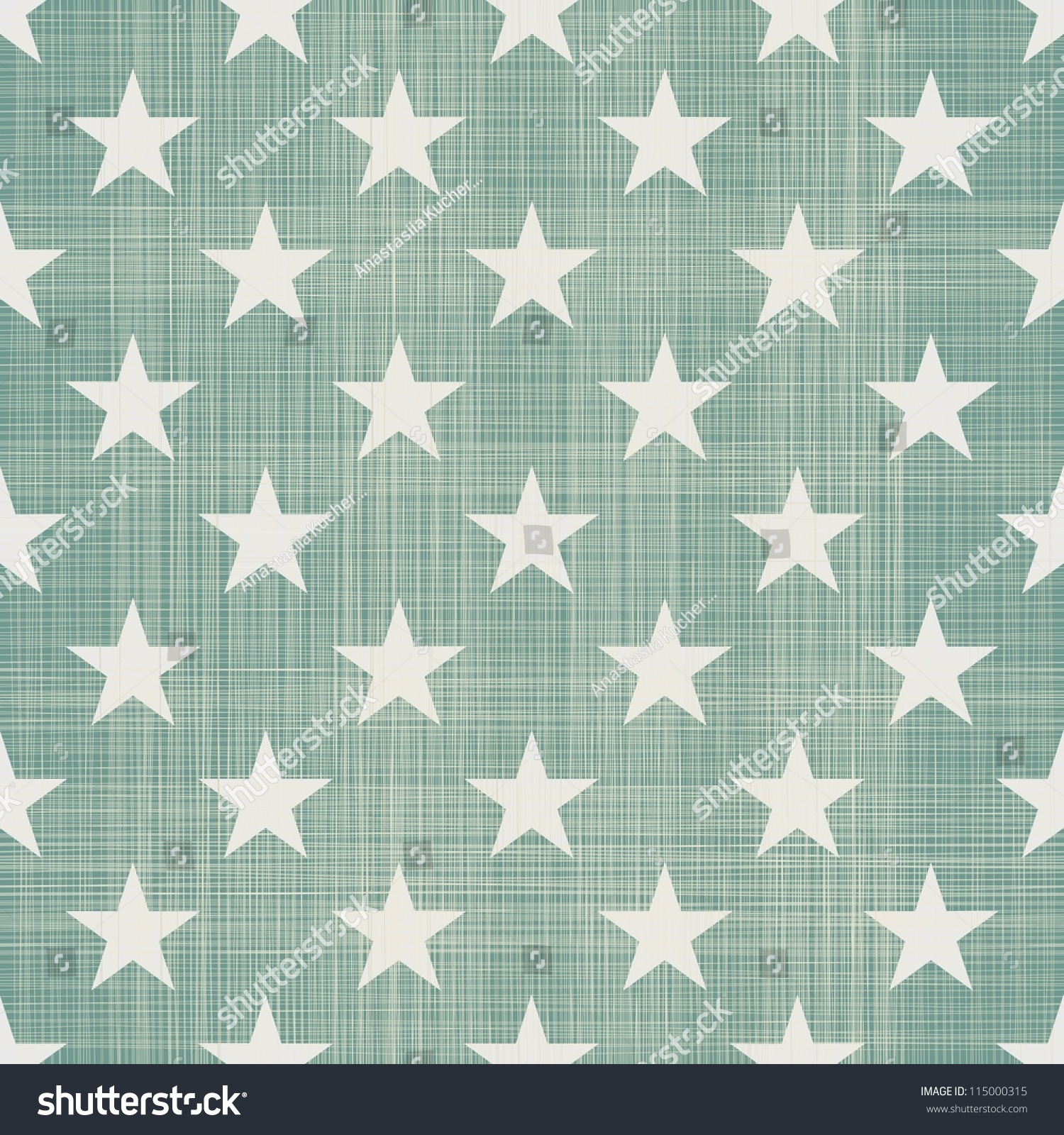 seamless stars pattern in retro blue