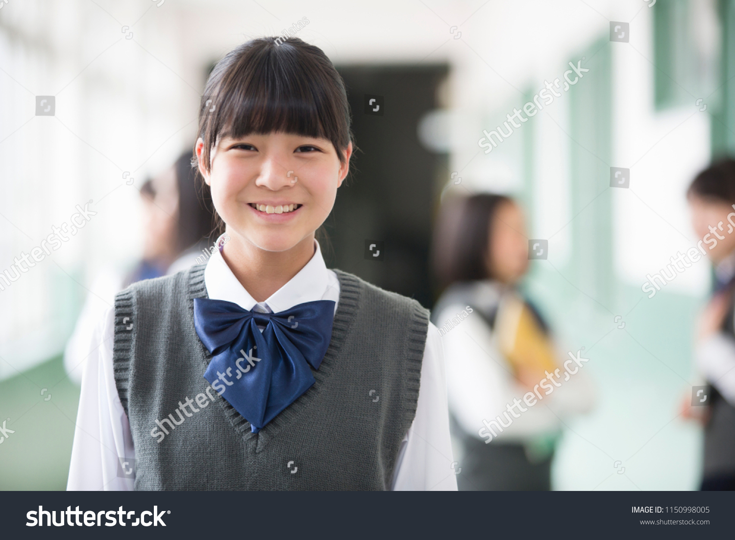 Smile of japanese student