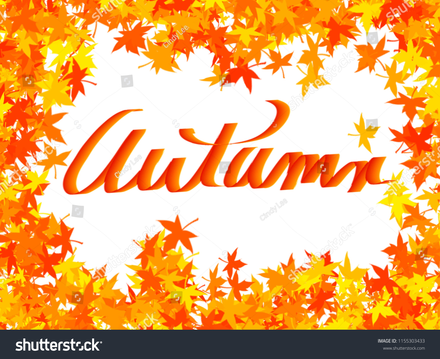 Autumn - brightly colored leaves