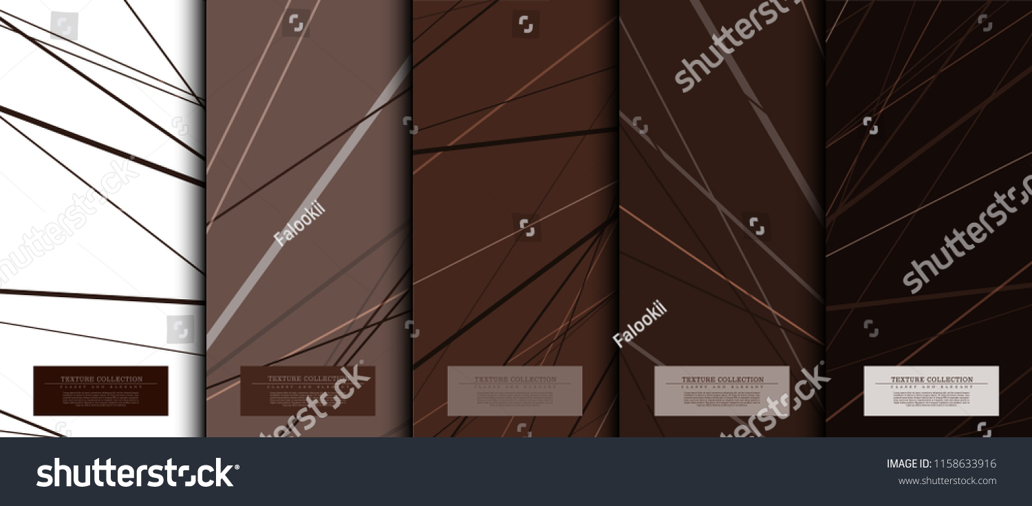 Texture collection abstract pattern texture chocolate brown background card template vector design
