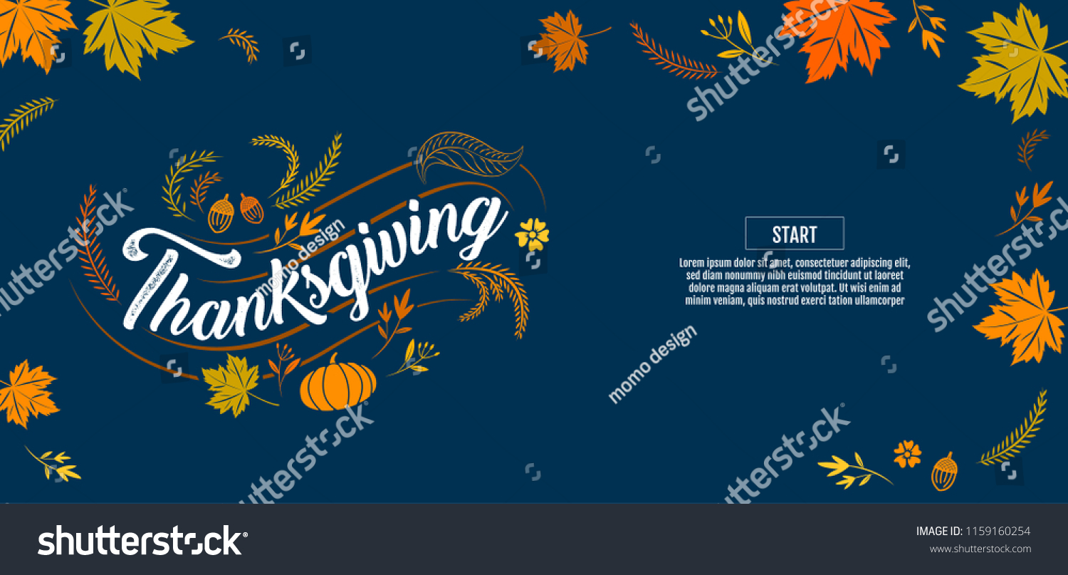 手工绘制的感恩节快乐排版海报。庆祝文字 图标或徽章。矢量书法刻字