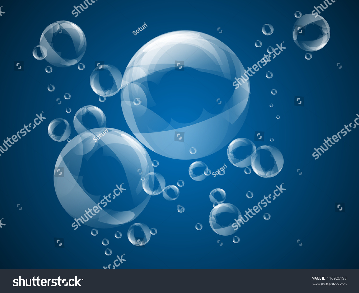 Vector bubbles in deep water