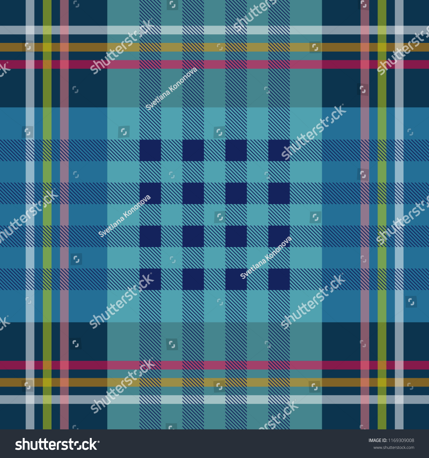 Classical checkered shirt pattern. Hipster textile collection. Black  blue.