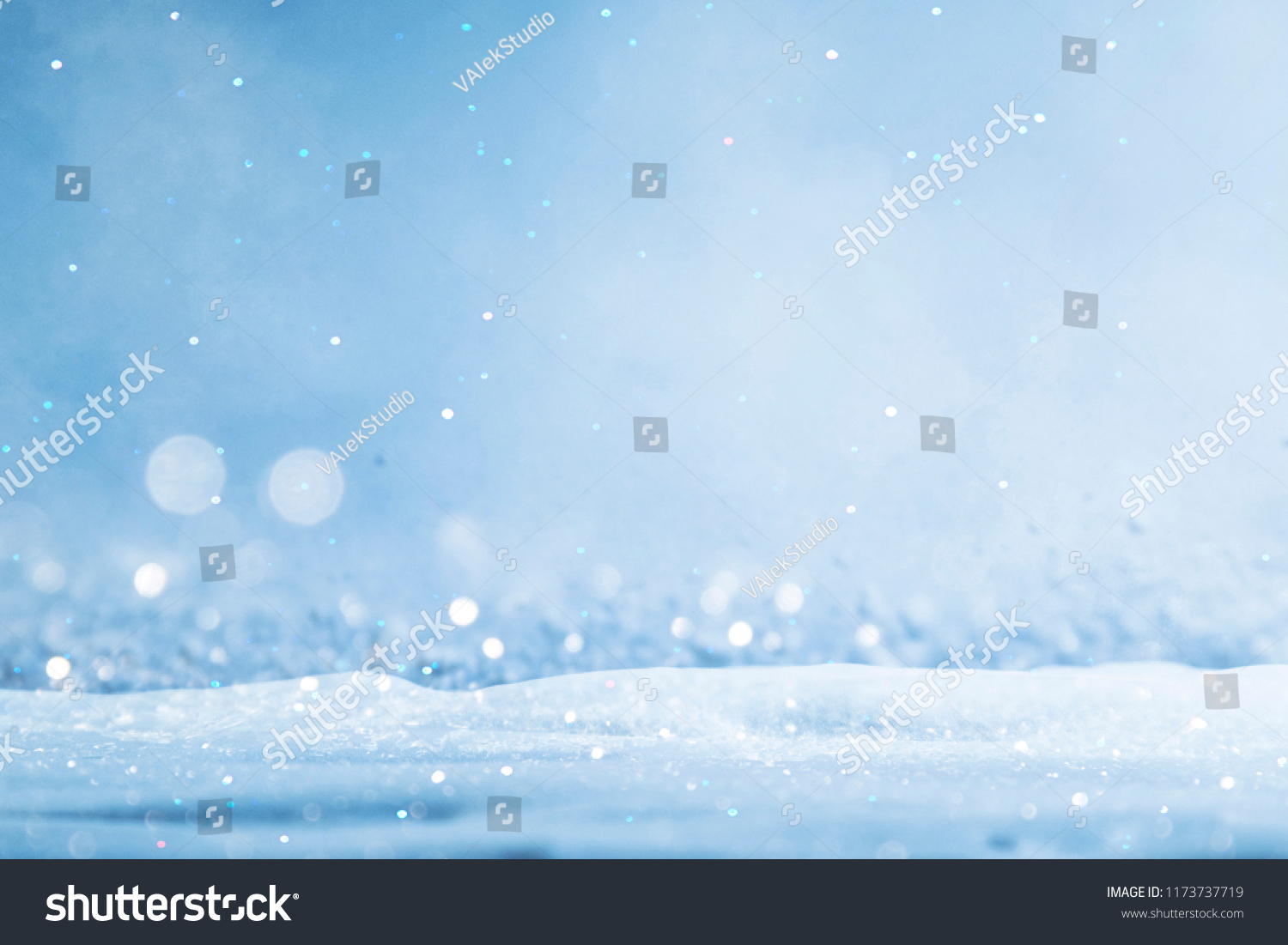 Winter background with snow. Christmas and New Year holidays background 