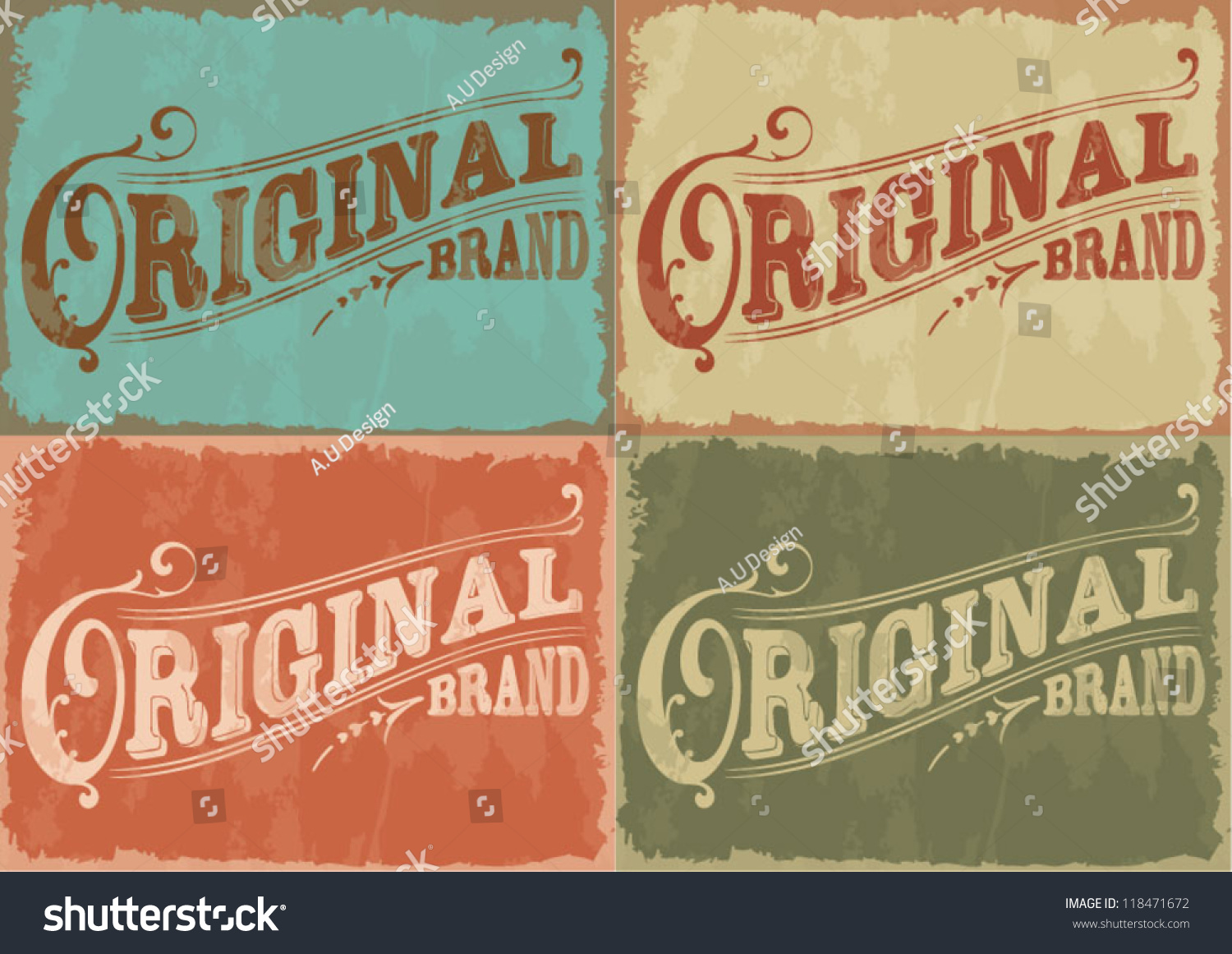 Vector set vintage labels