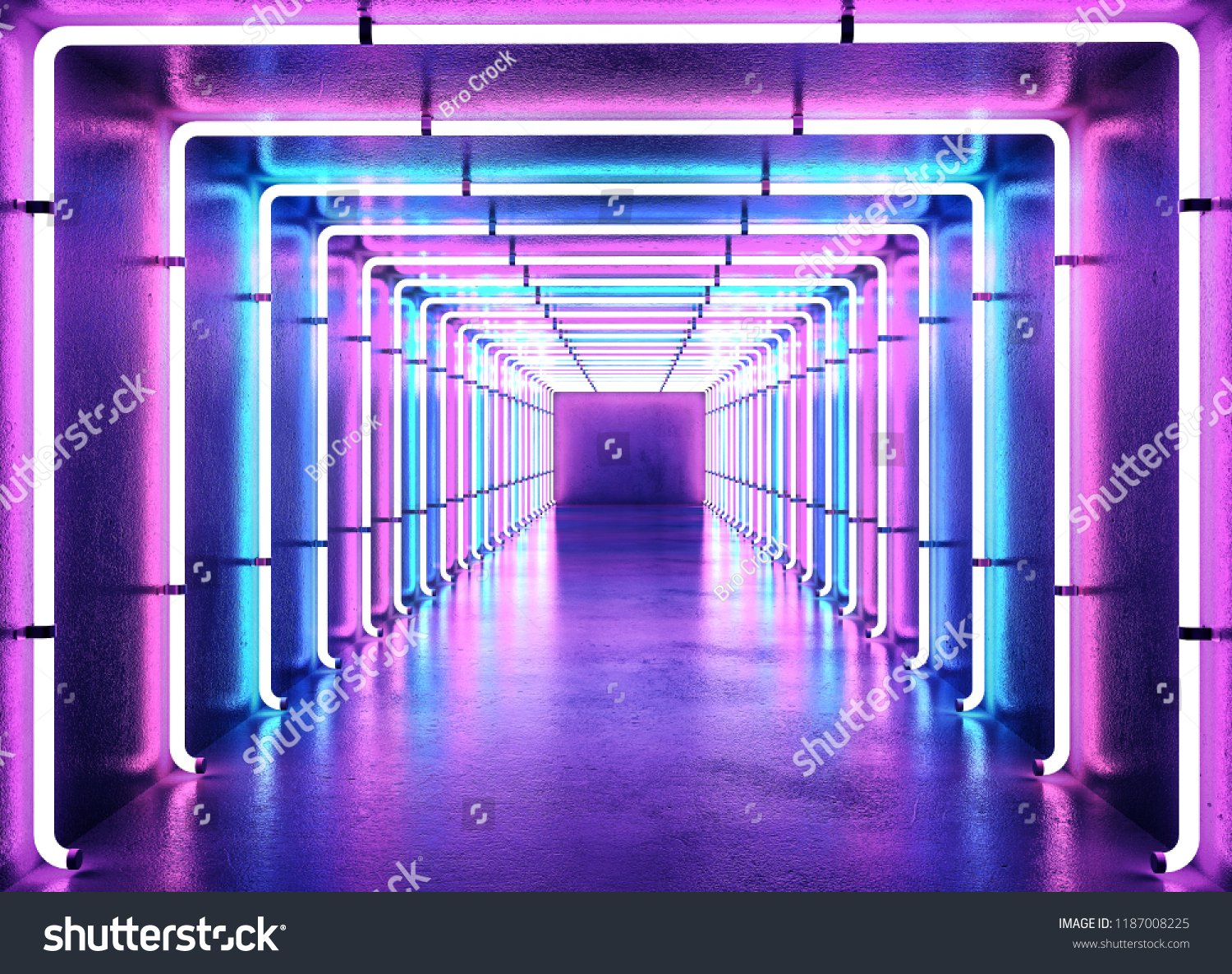 Neon cyber punk light background concept.