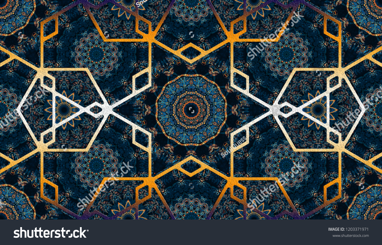 Abstract islamic pattern arabian style. Seamless background. Hand ...