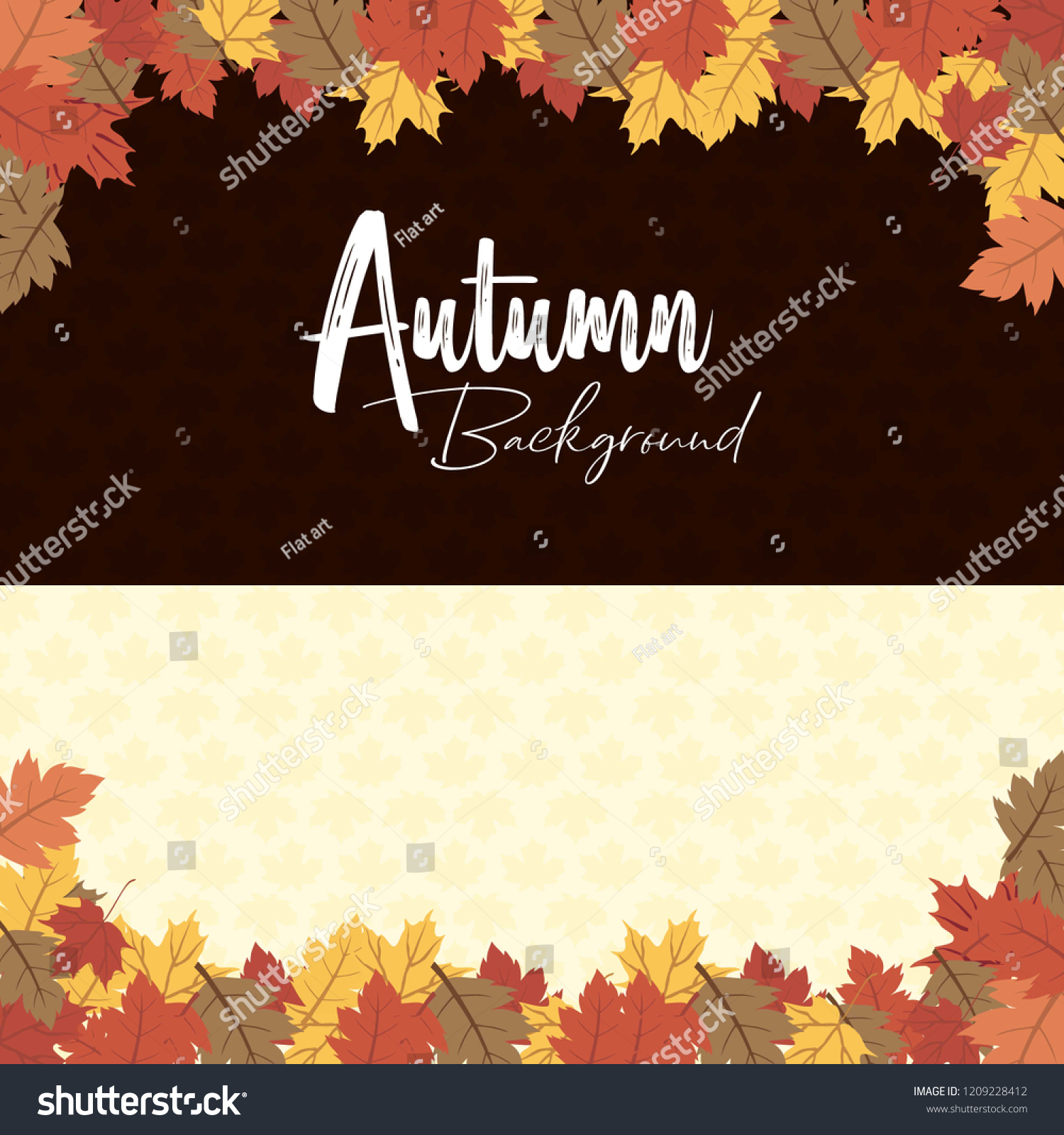 Autumn season design with light background vector