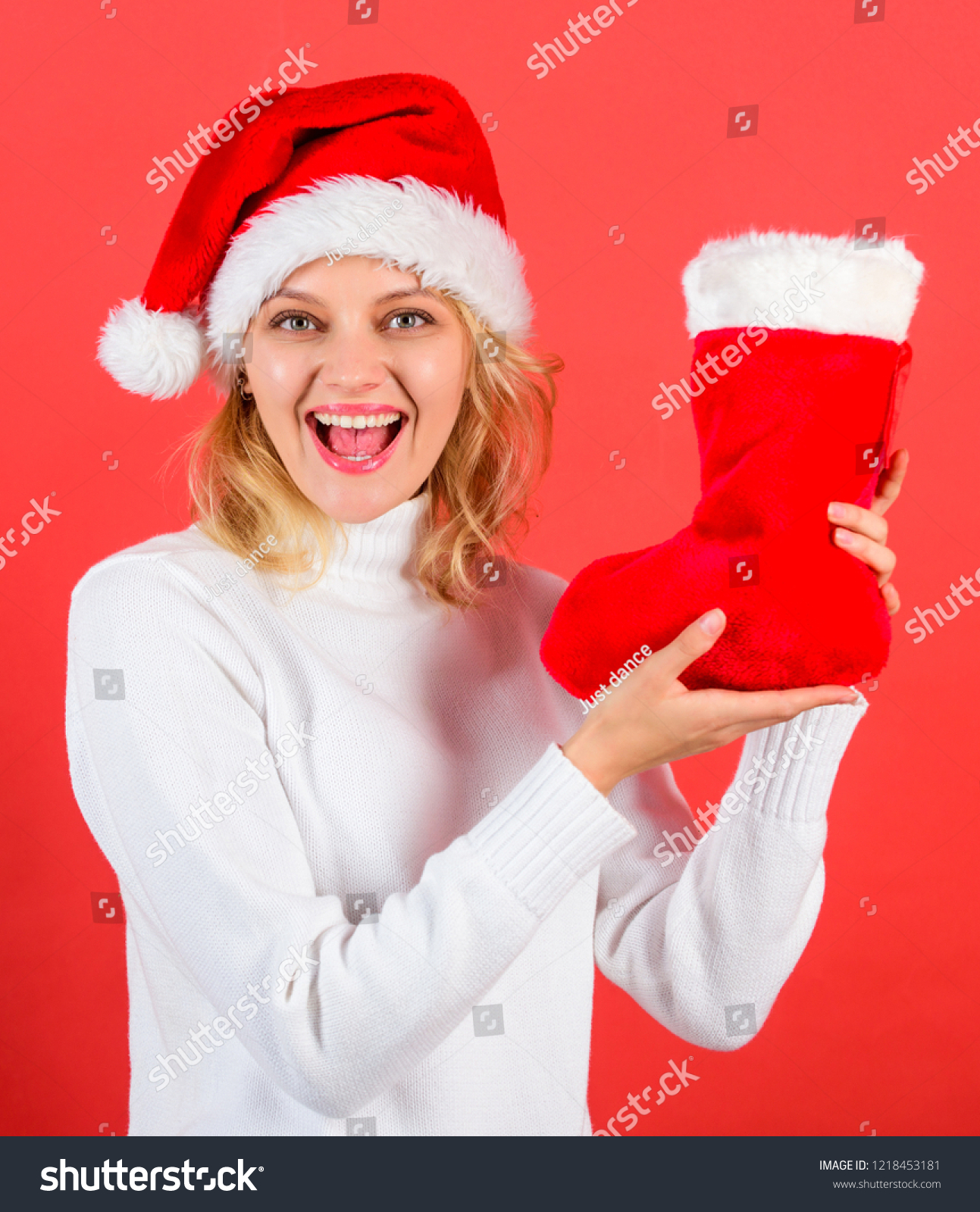 Check Contents Of Christmas Stocking Traditional Winter Holiday Woman check-contents-of-christmas-stocking-traditional-winter-holiday-woman