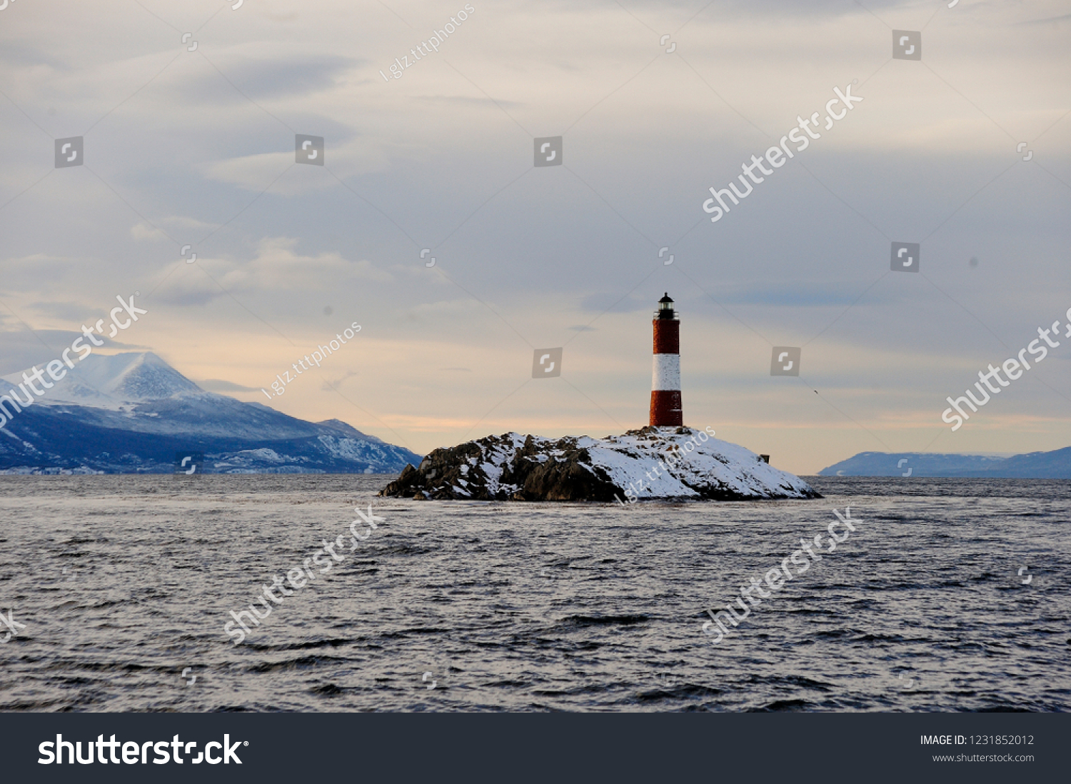 USHUAIA  province of TIERRA DE FUEGO (ARGENTINA)  NAVIGATION FOR THE BRIDGES ISLANDS; Les Eclaireurs lighthouse (LIGHTHOUSE OF THE END OF THE WORLD)