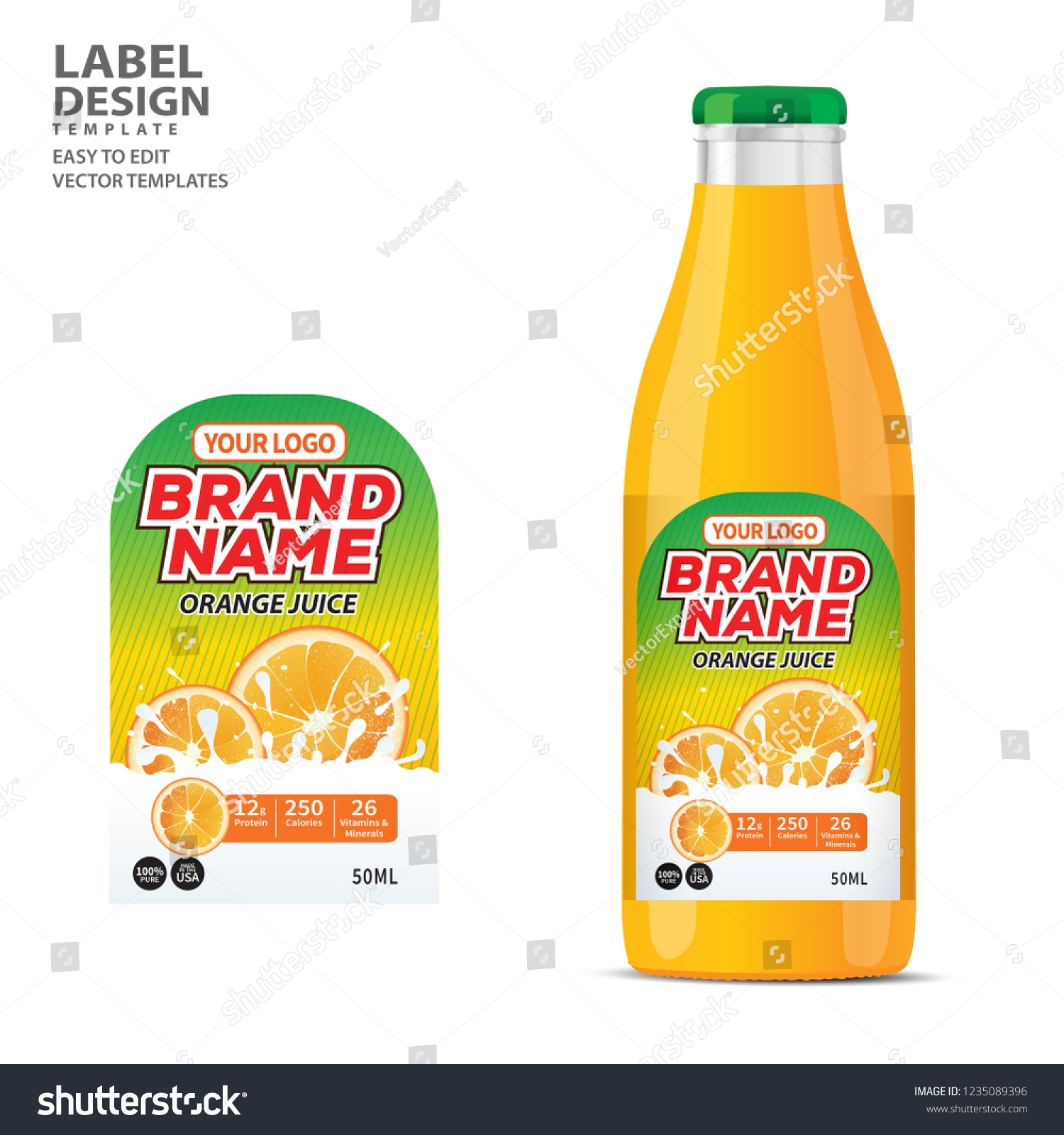Bottle label  Package template design  Label design  mock up design label template