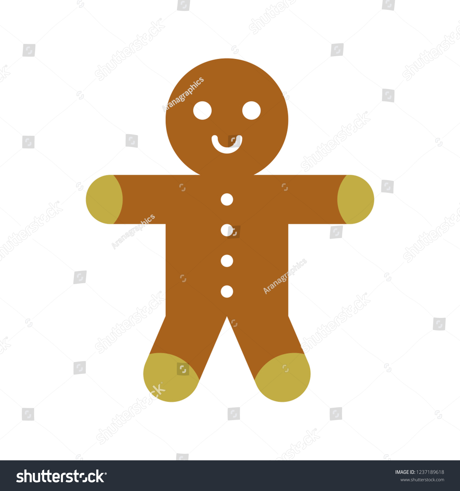 tastygingerbreadmealfoodchristmasflatdesignicon