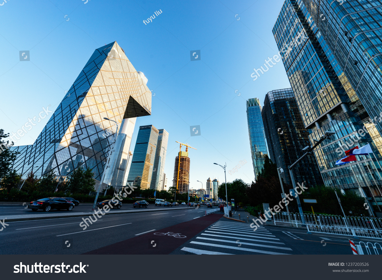 Business district in Beijing china