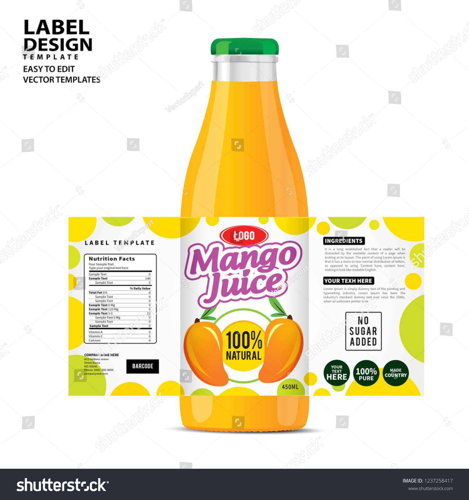 Bottle label  Package template design  Label design  mock up design label template