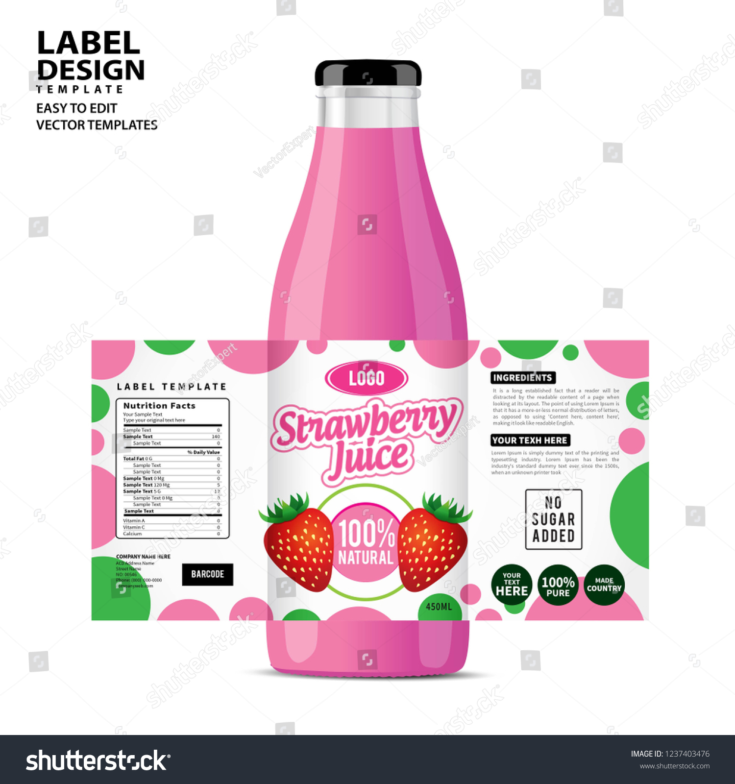 Bottle label  Package template design  Label design  mock up design label template