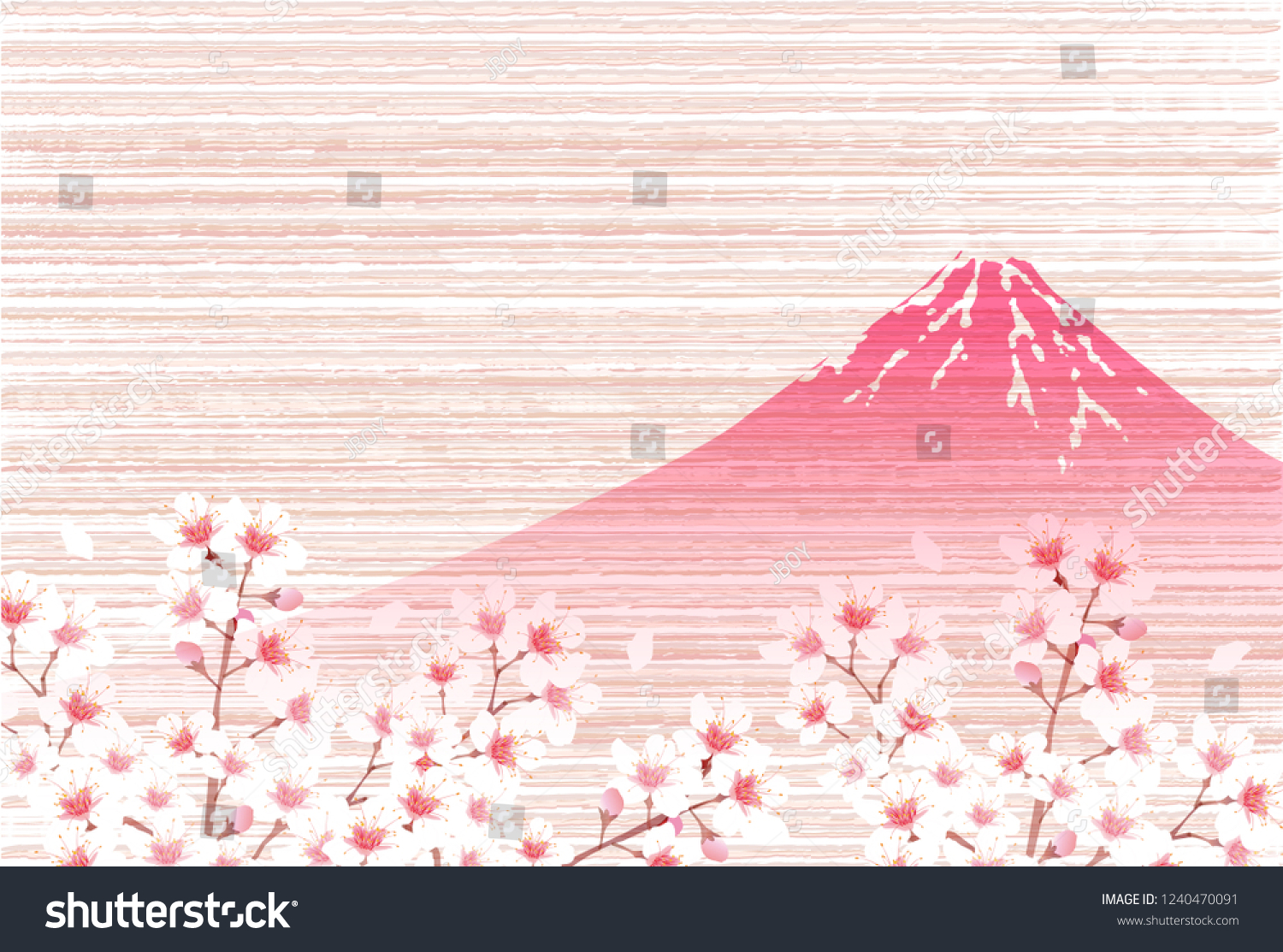 Fuji Japanese paper  New Year's card background