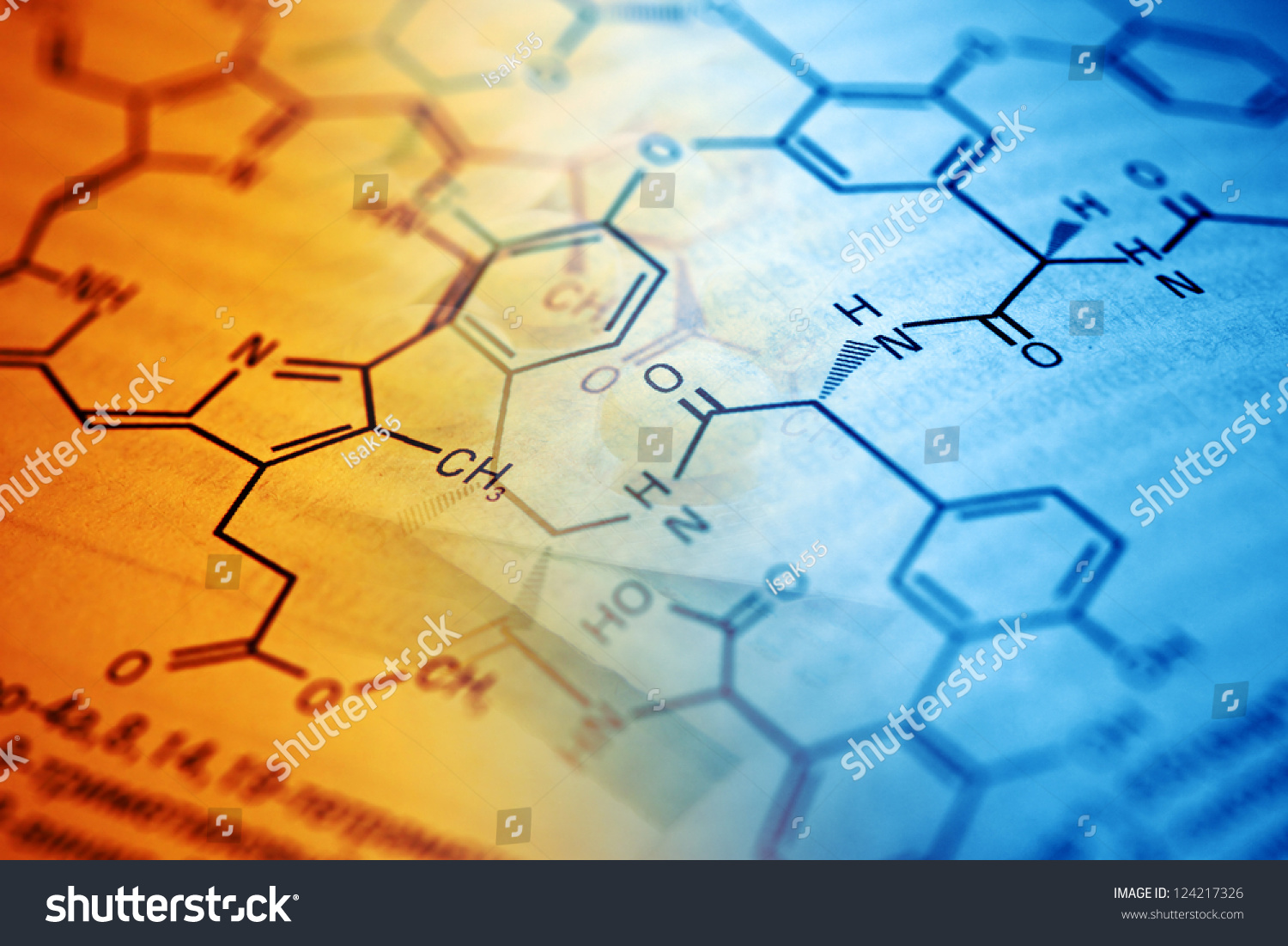 Chemistry science formula and tablets. Medicine symbol.