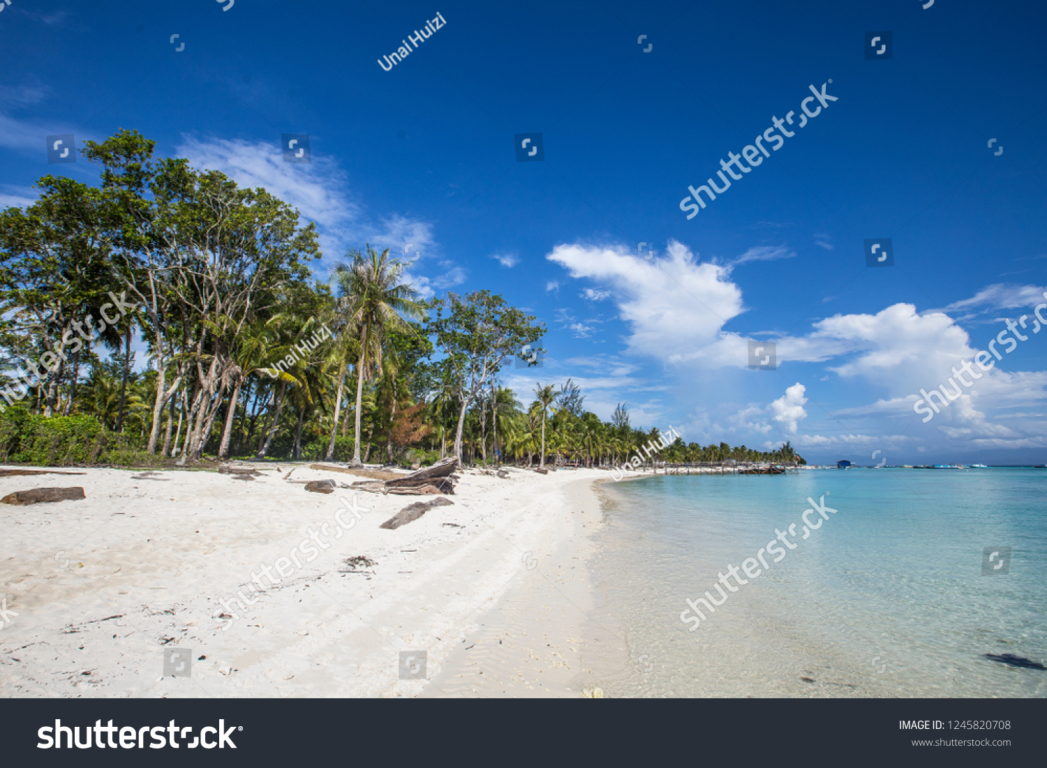 Panoramic view of the desert island of Mantanani  Kota Kinabalu
