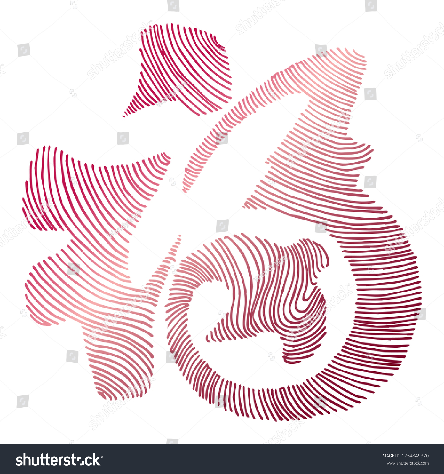 Chinese New Year Good Fortune Happiness Auspicious Character