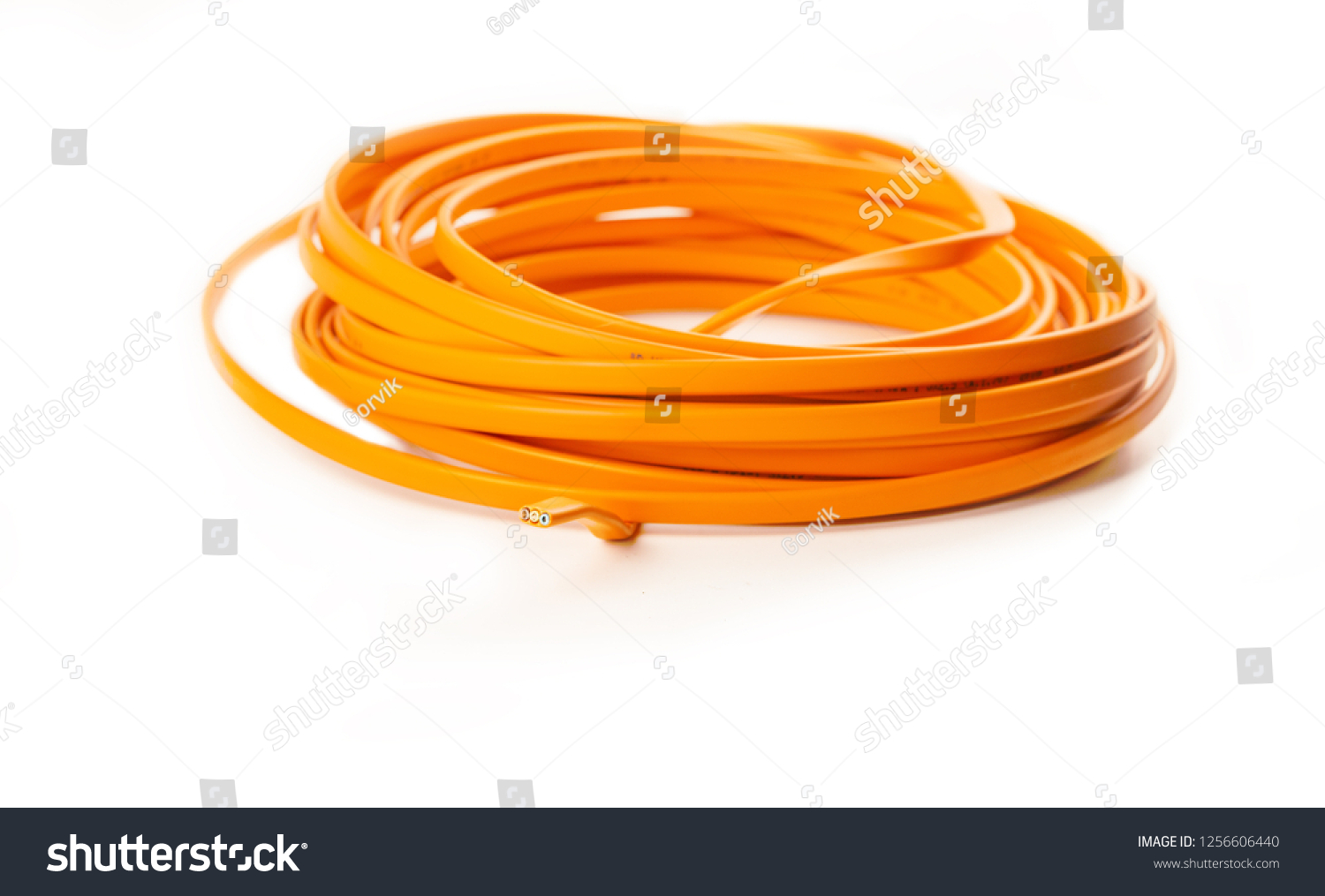 electriccableyellowonawhitebackground
