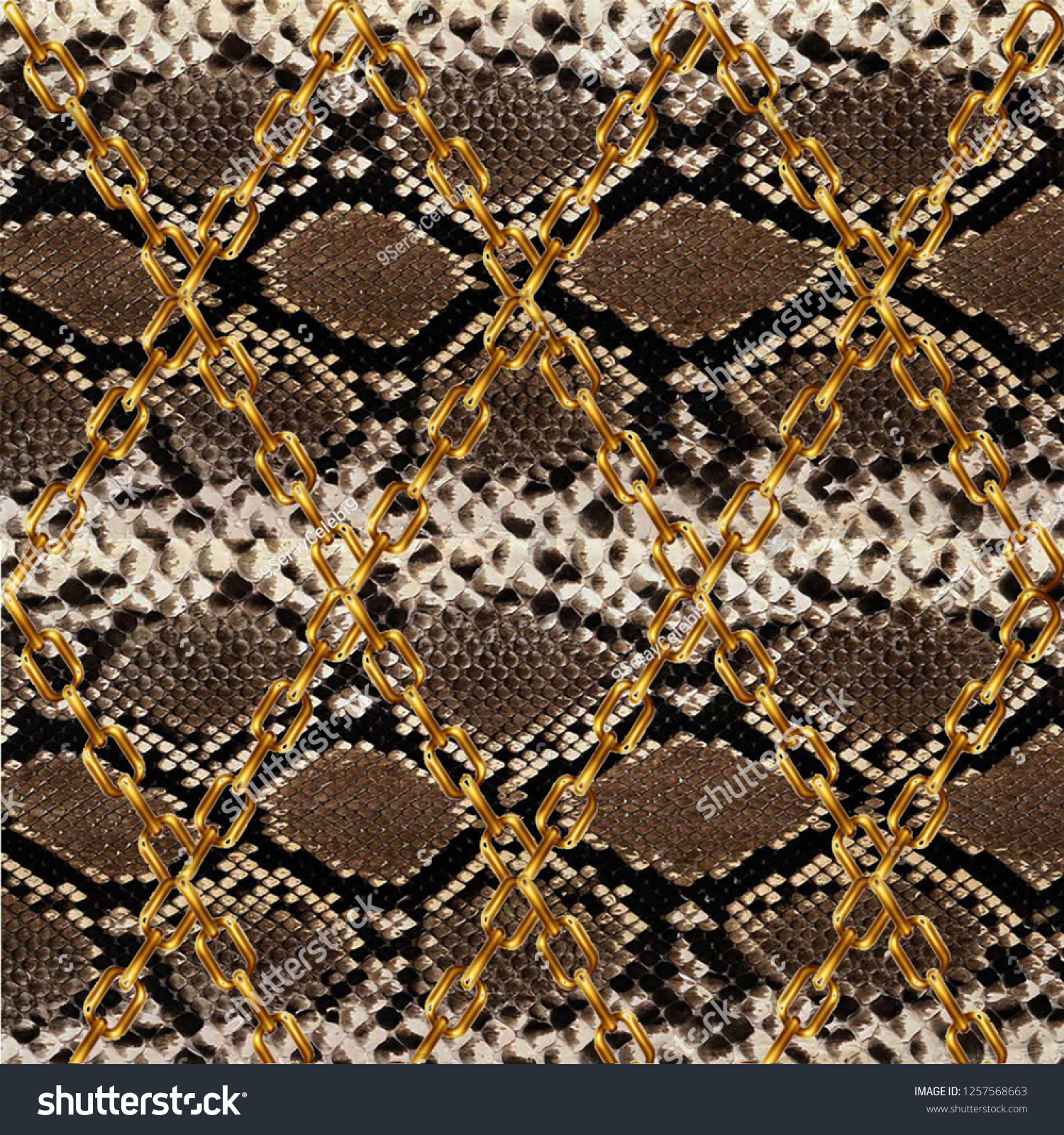 Snake Effect Rectangle Snake-themed rectangular chain fabric and textile pattern._站酷海洛_正版图片_视频 ...
