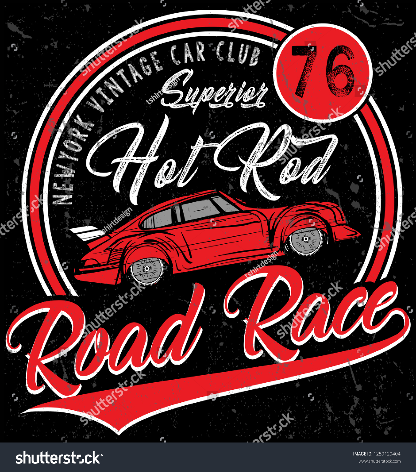 Retro car. Vintage car. Sport car.