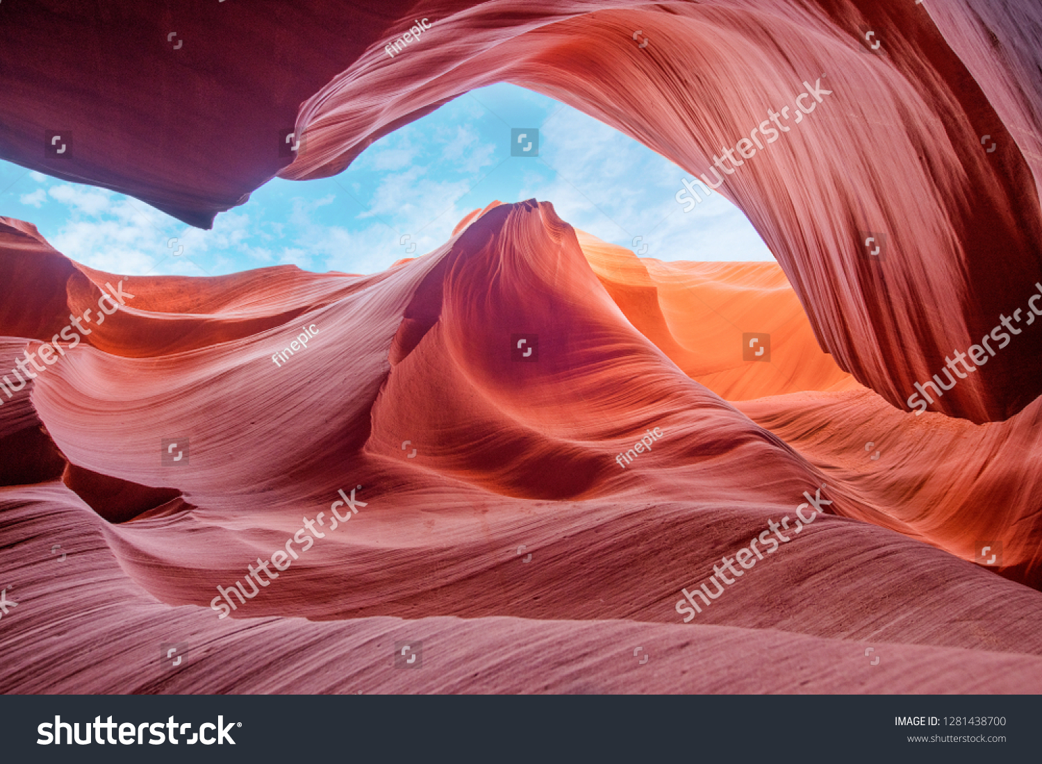 Colorful and Magical Canyon Antelope  Arizona USA