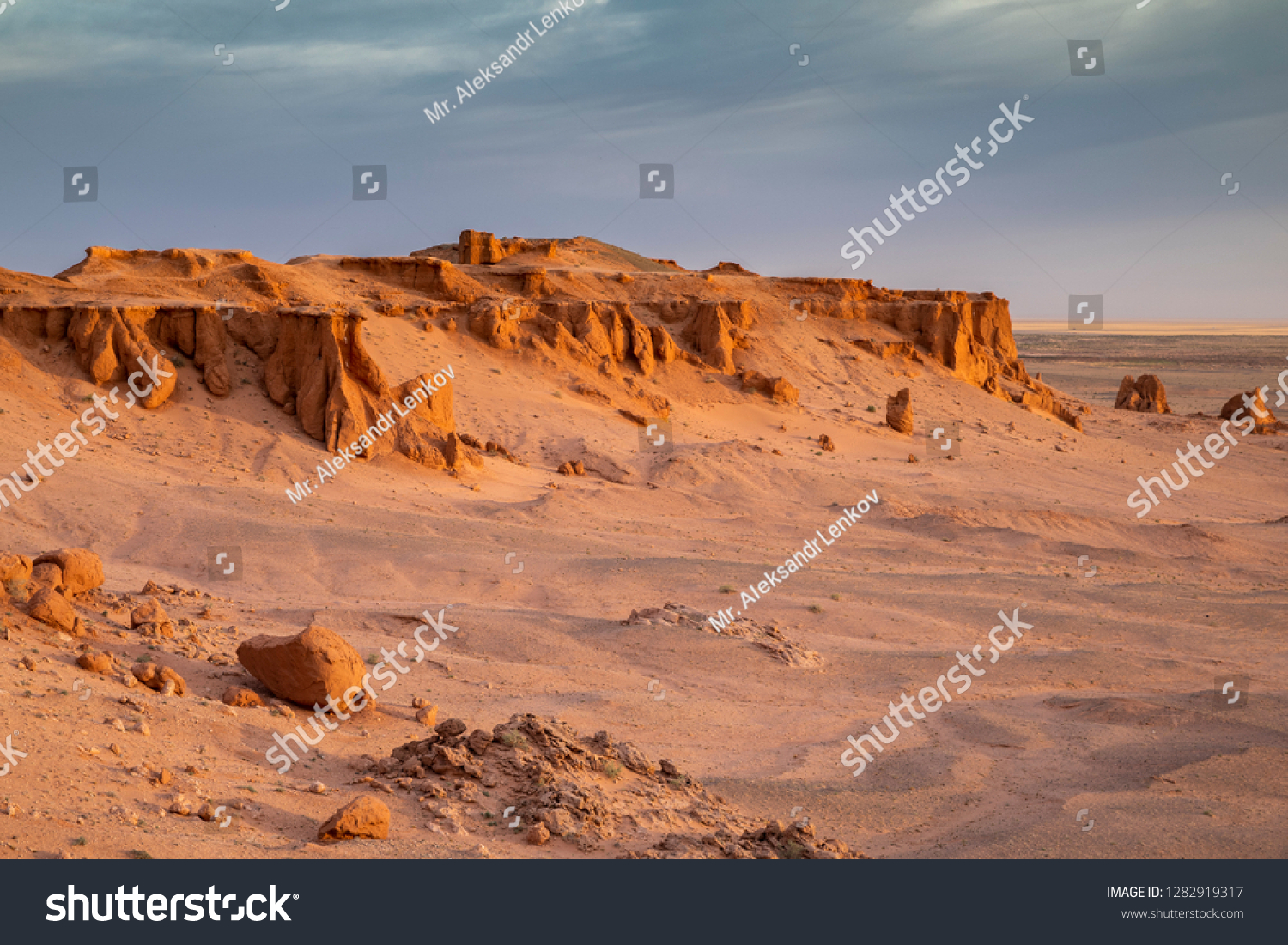 Flaming Cliffs at sunrise