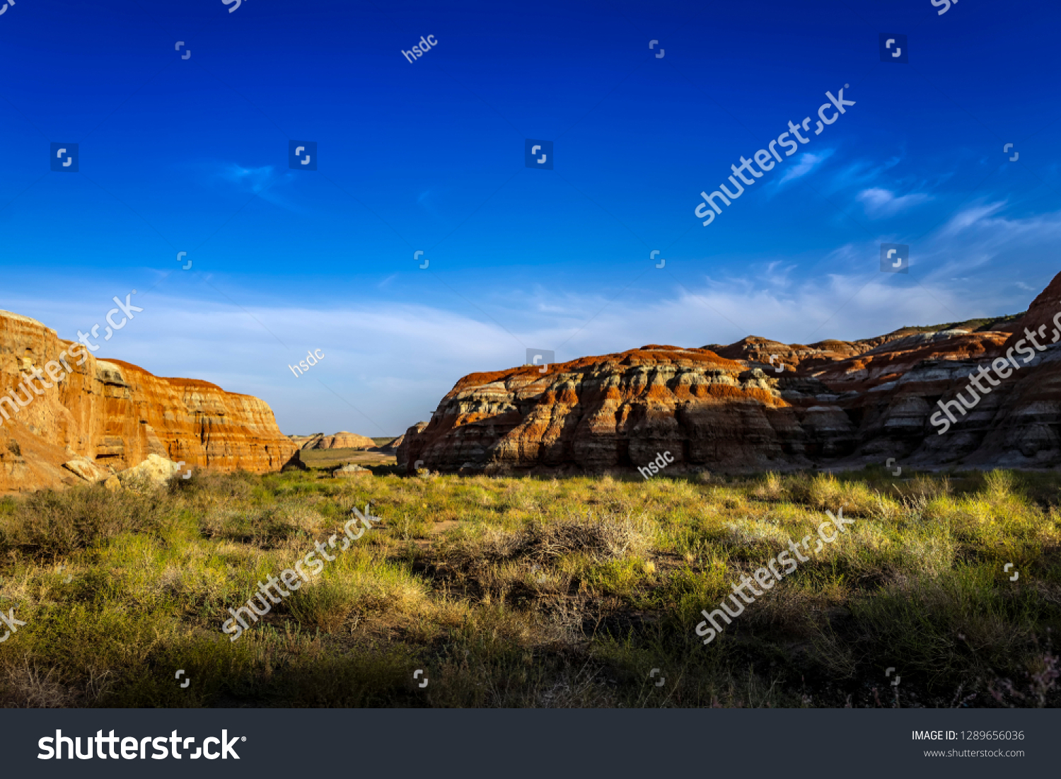 Devil's City View on the Desolated Gobi Desert in Xinjiang  China