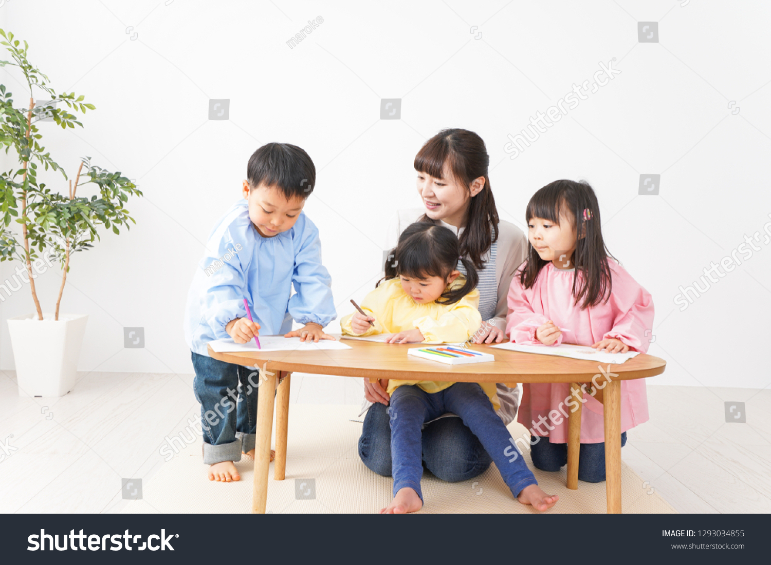 Children playing at kindergarten