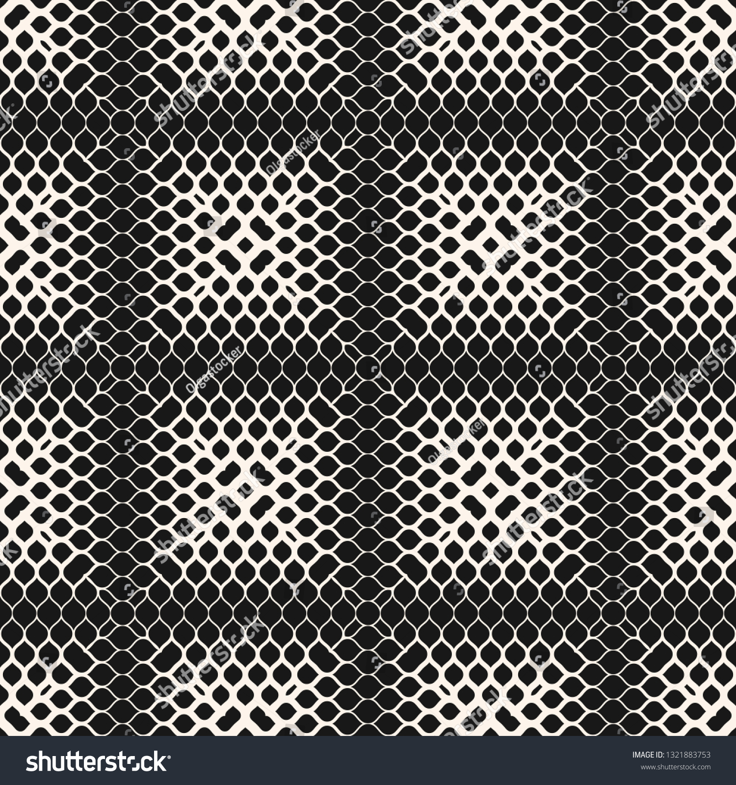 Vector geometric halftone seamless pattern with small fading shapes ...