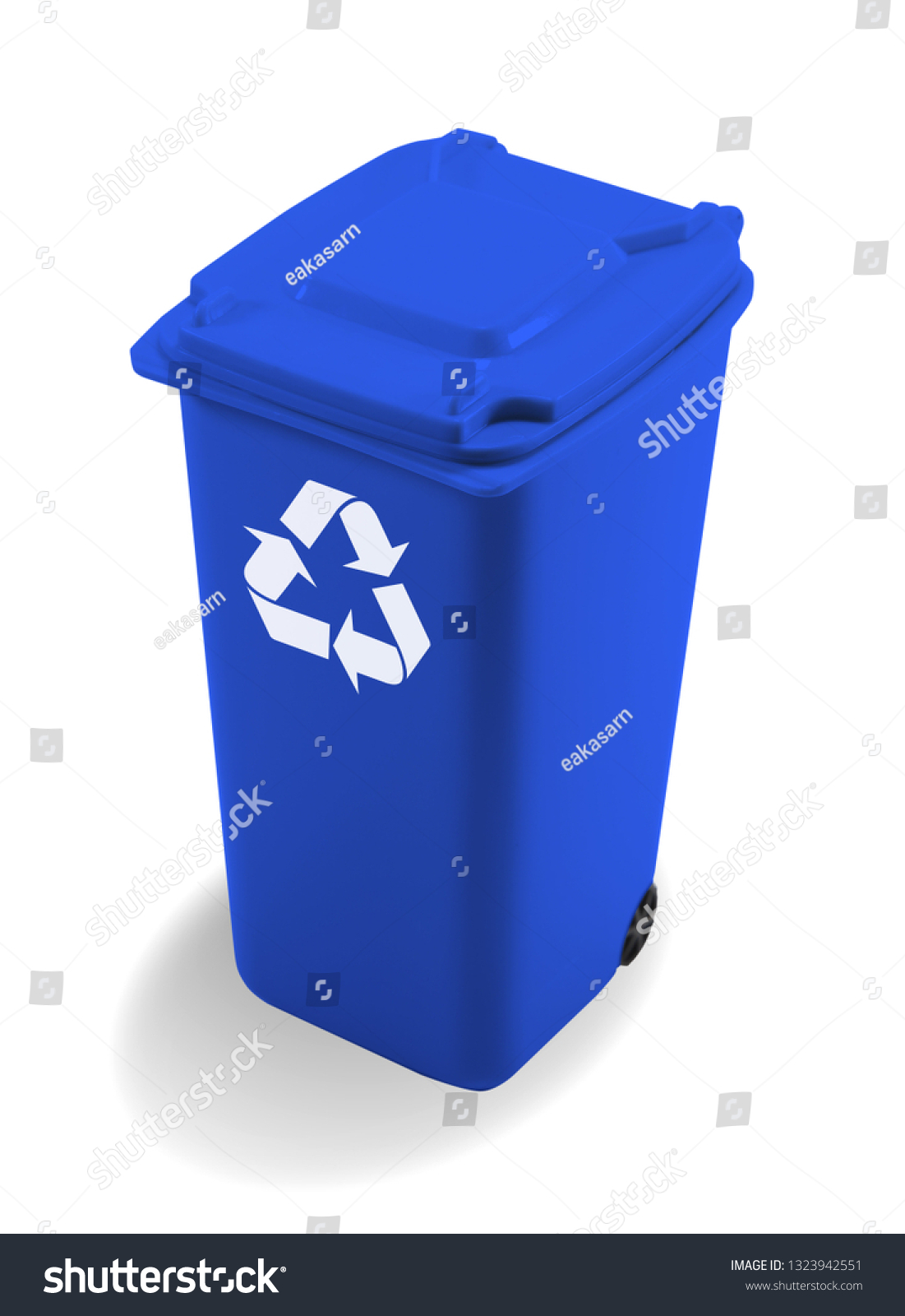 general waste garbage isolated on white background