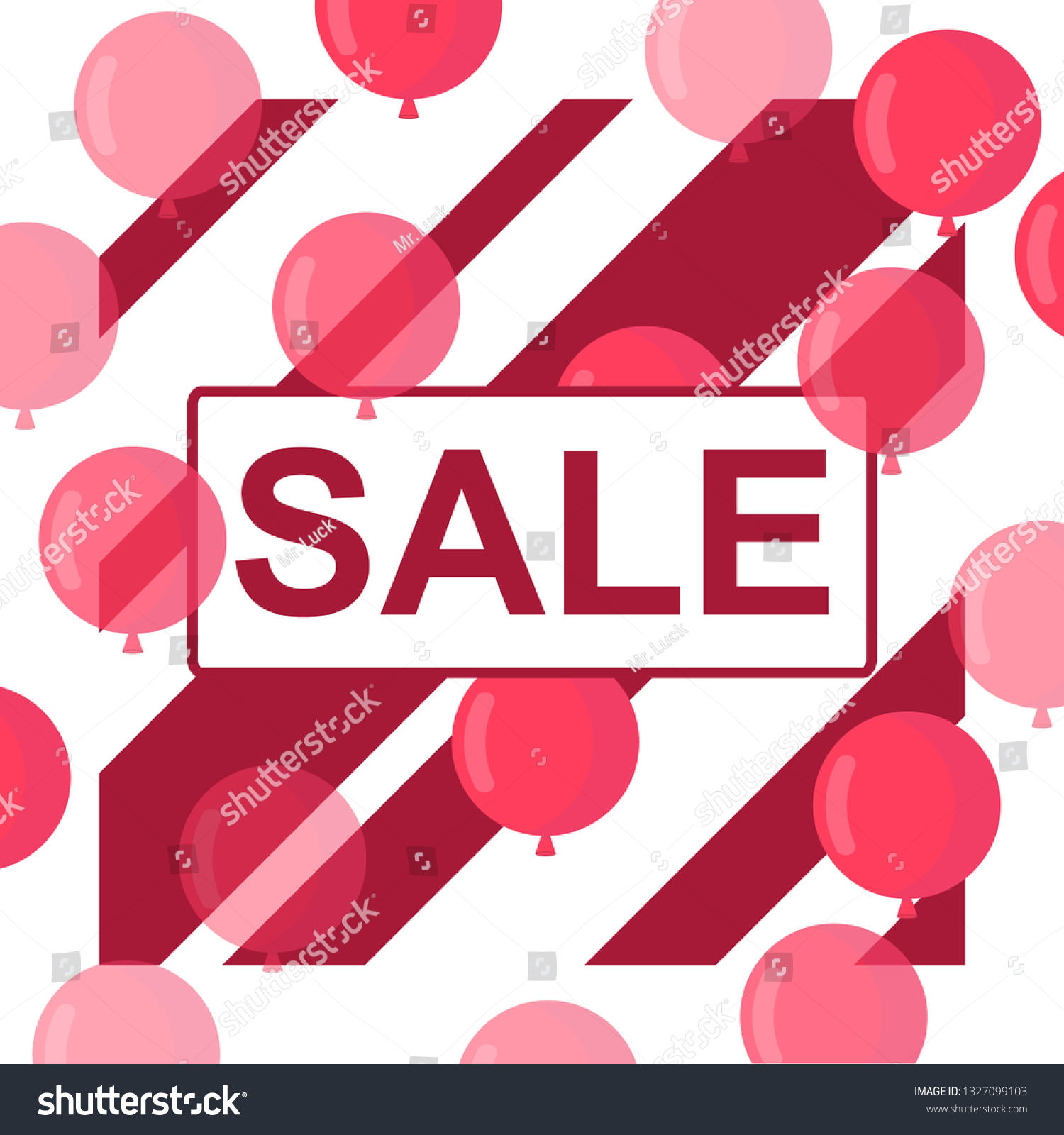 realistic vector design for shopping concept and sale banner