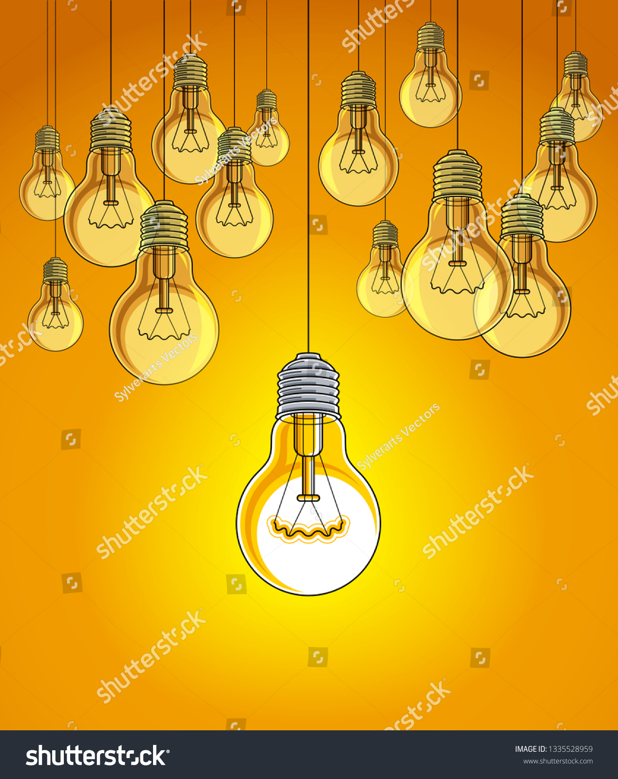 with single one shining