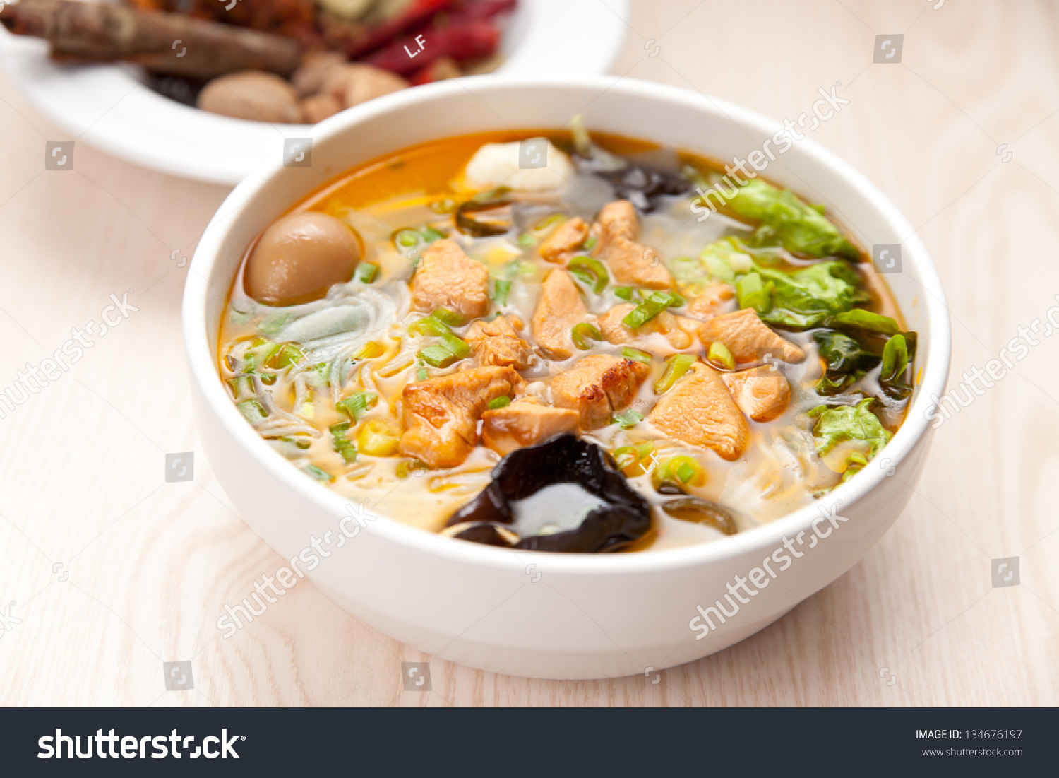 Chinese cuisine  Yunnan vermicelli many kinds of spices