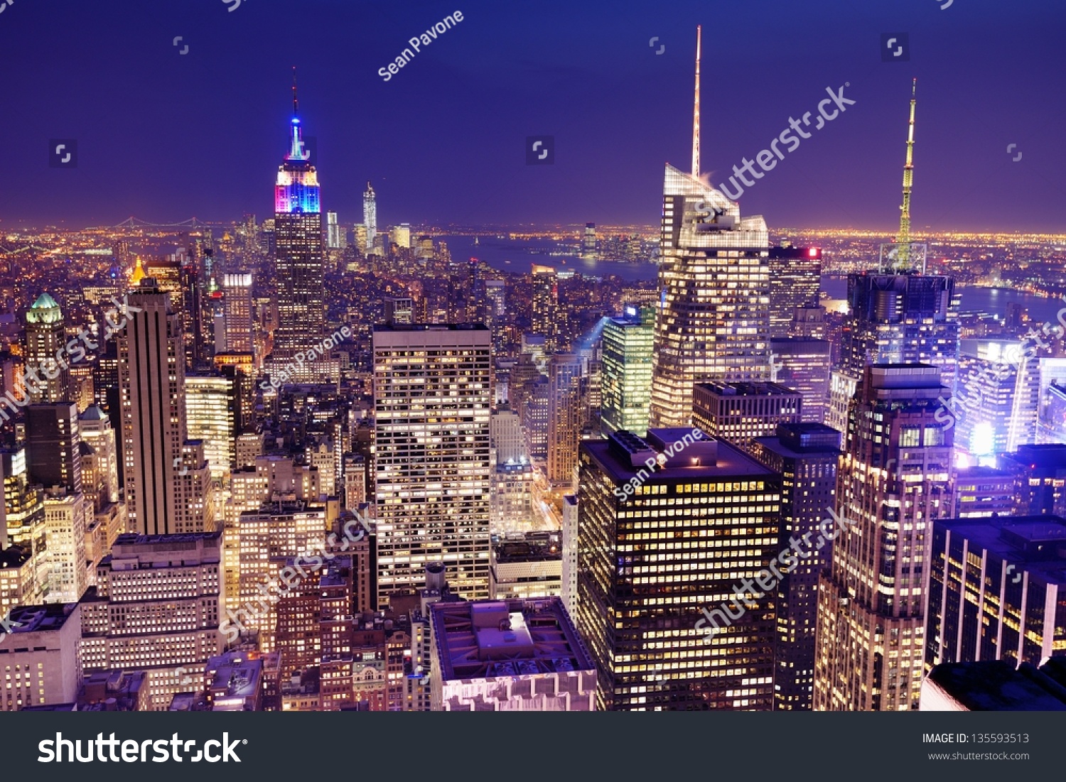 New York City viewed from above.