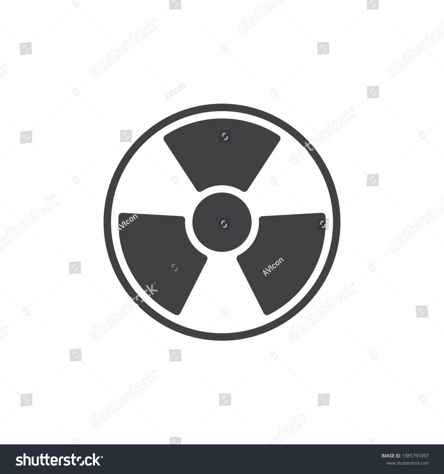 radiationvectoriconfilledflatsignformobileconceptandwebdesign