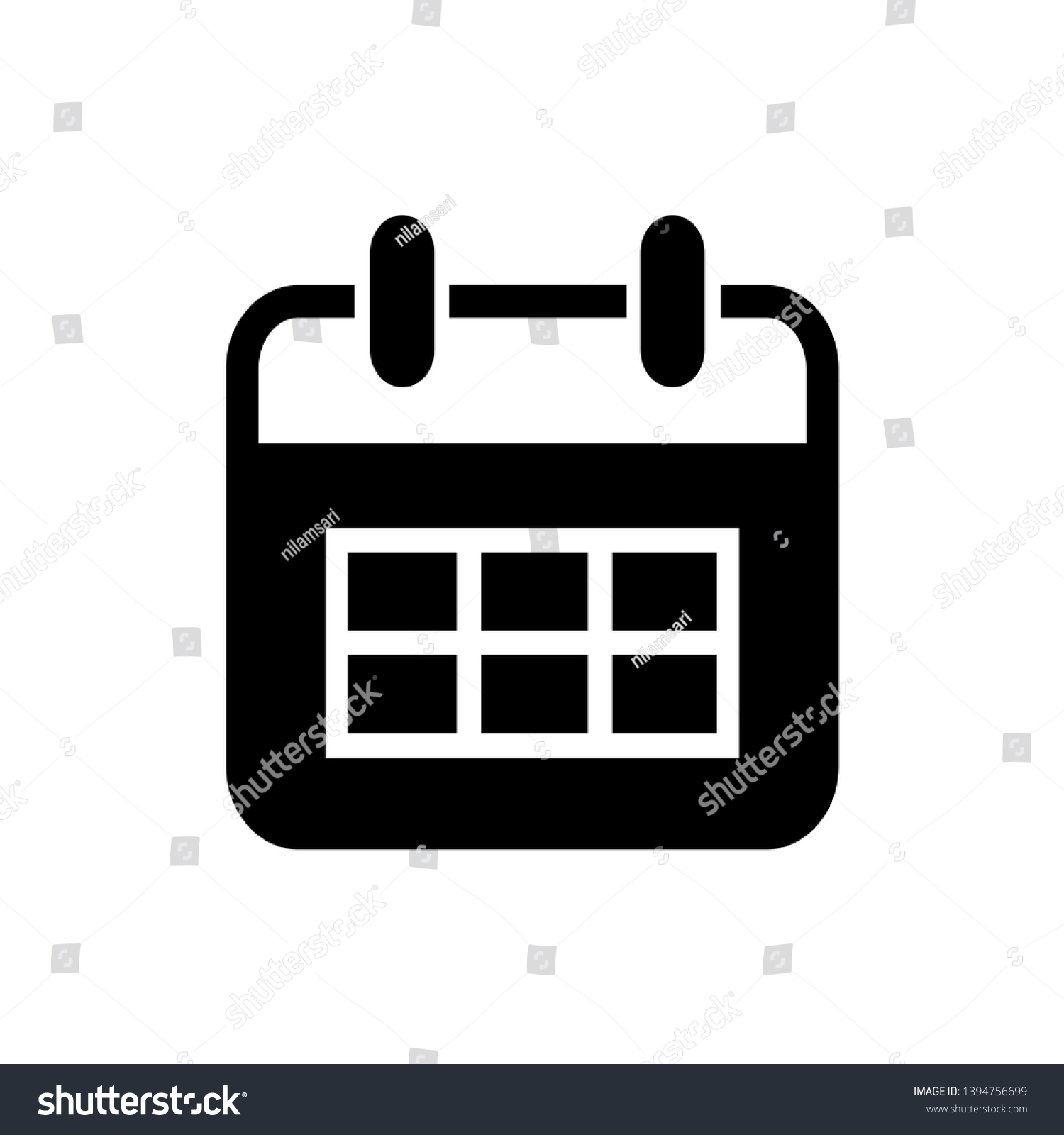 calendar icon vector flat design