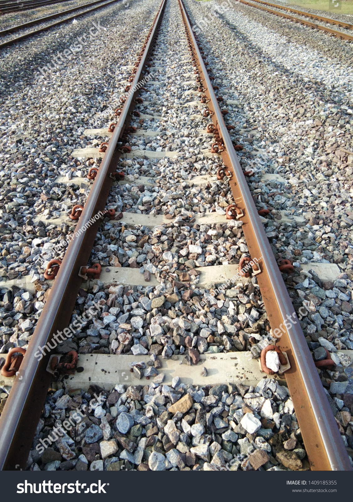 railway tracks made of steel