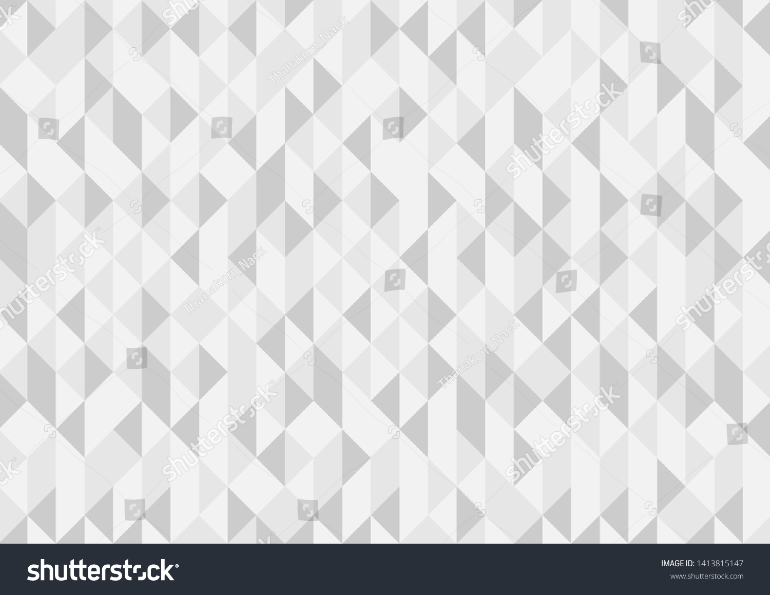 Abstract white and gray Triangular low poly backdrop gradient mosaic ...