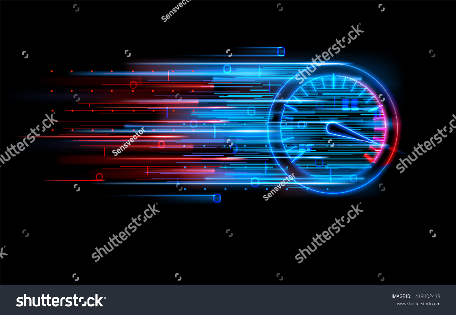 Download progress bar or round indicator of web speed. Sport car speedometer for hud background. Gauge control with numbers for speed measurement. Analog tachometer high performance theme