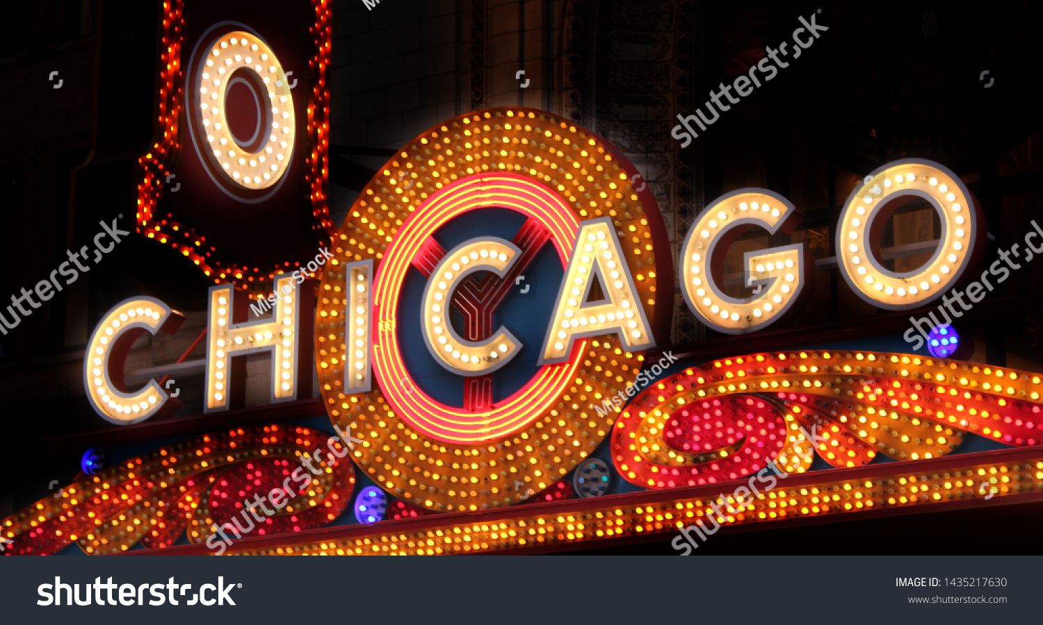 Chicago  United States: famous neon light symbolizing Chicago