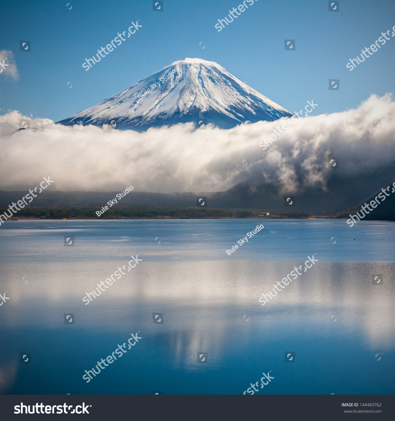 Mountain Fuji in winter
