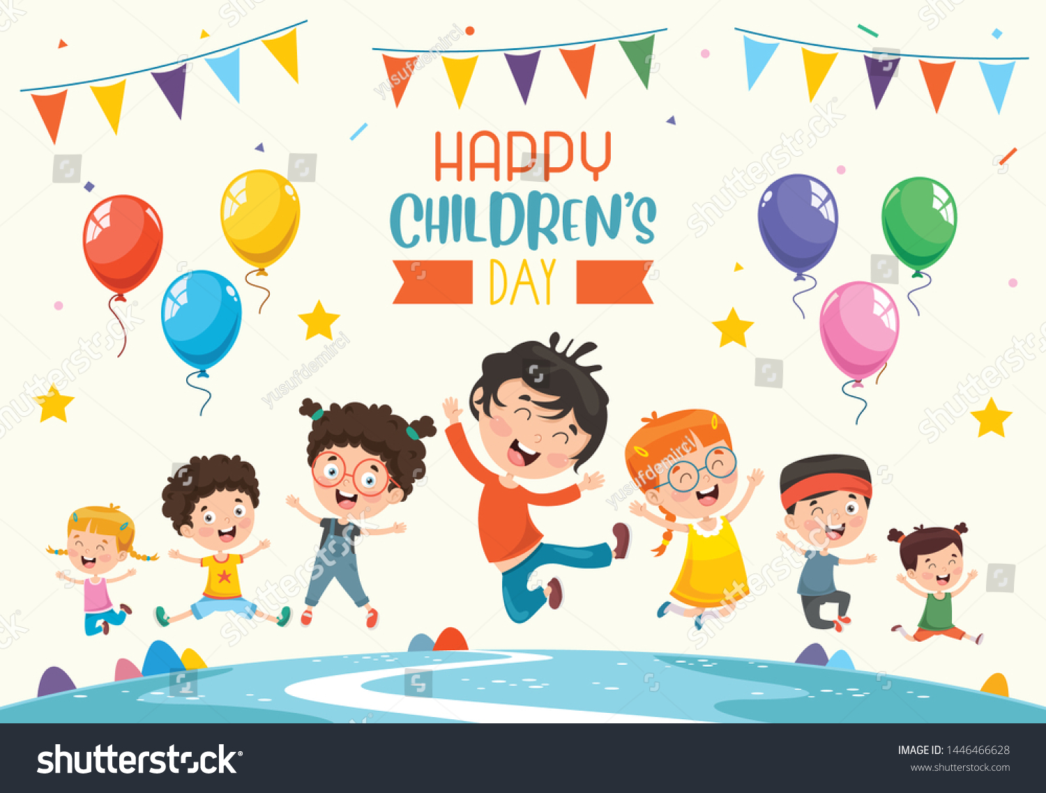Vector Illustration Of Happy Children's Day
